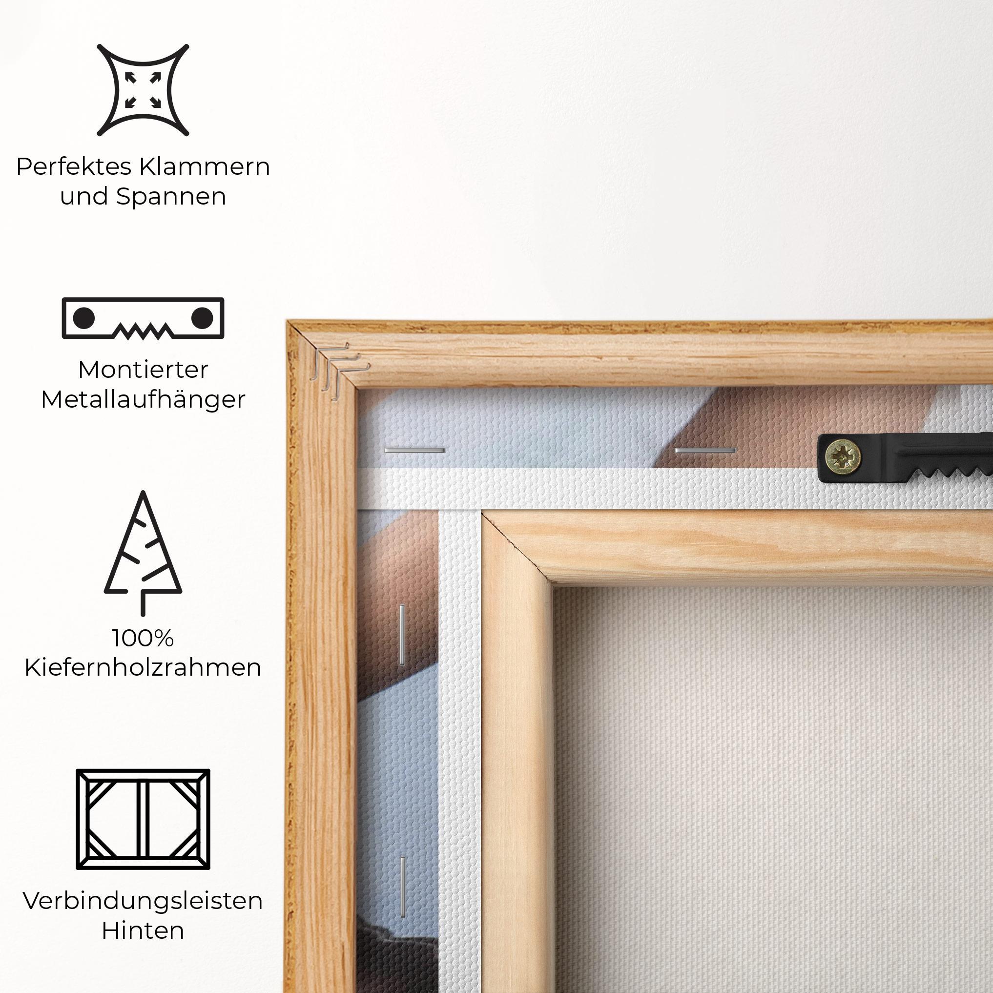 Leinwandbild Holding Lake Flower mockup 5