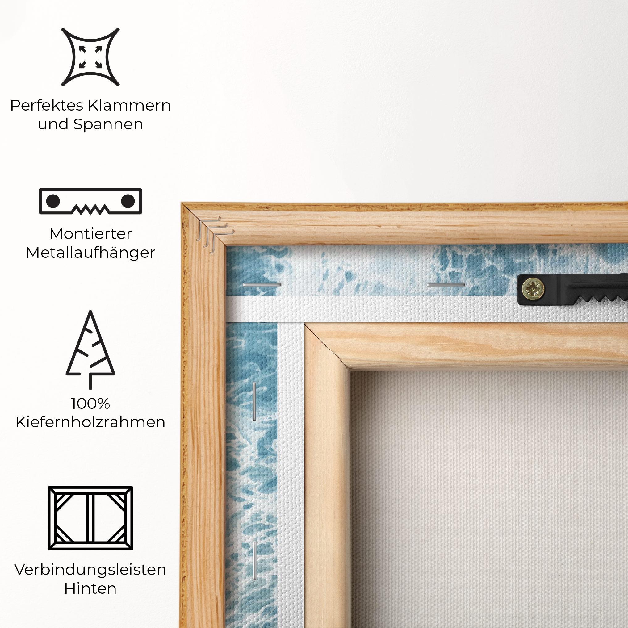 Leinwandbild Light Blue Ocean mockup 5