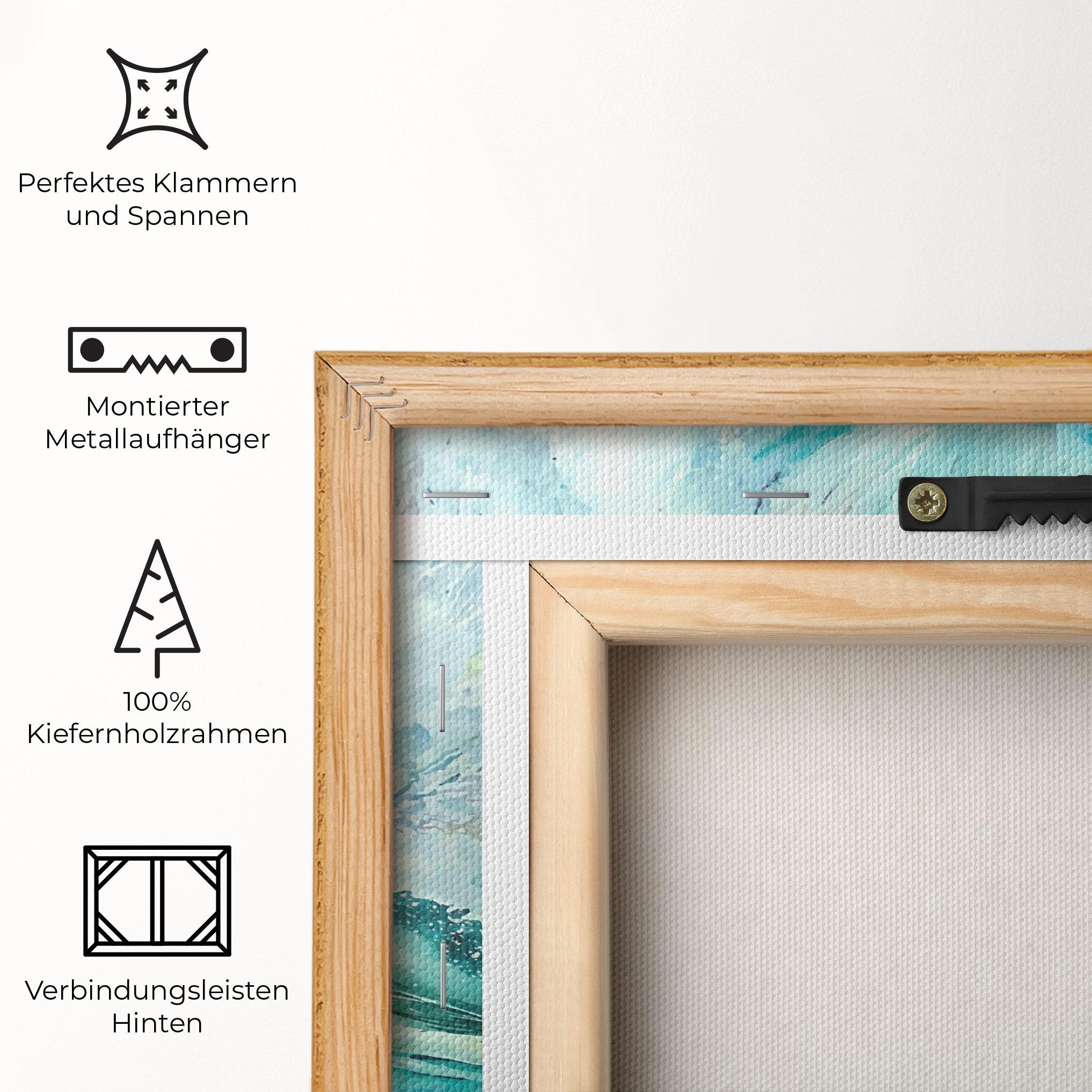 Leinwandbild Sea Watercolor mockup 5