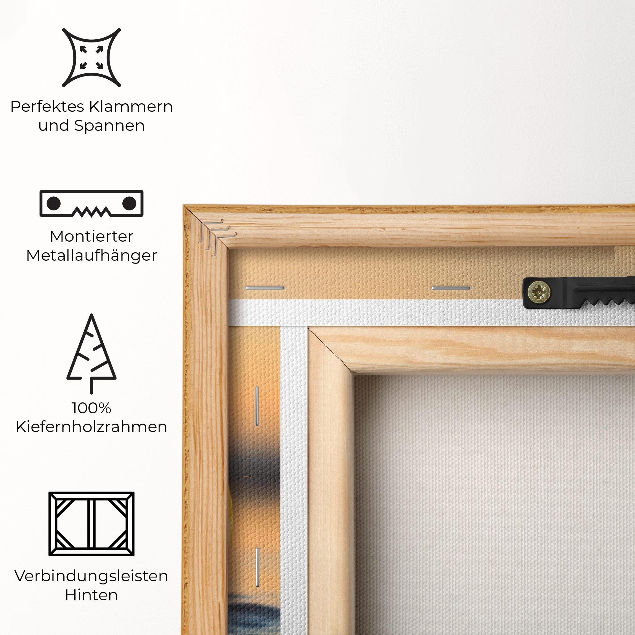 Leinwandbild Water Bubble Reflecting mockup 5