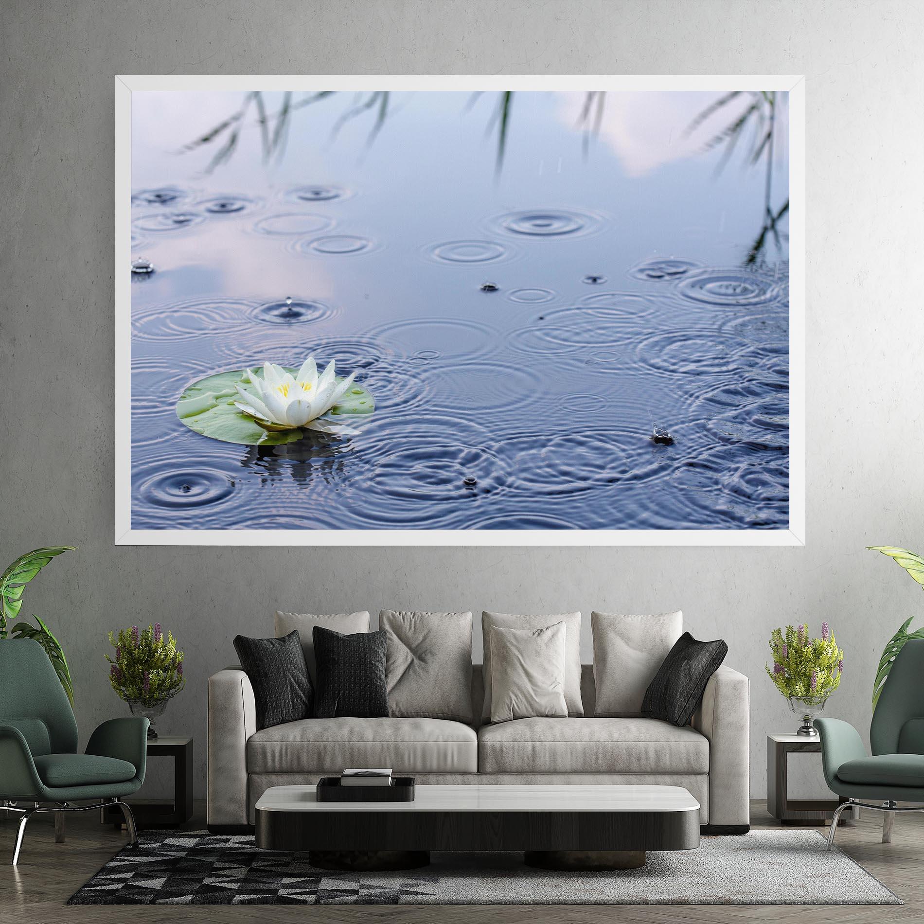 Leinwandbild Clear Lake Rain mockup 7