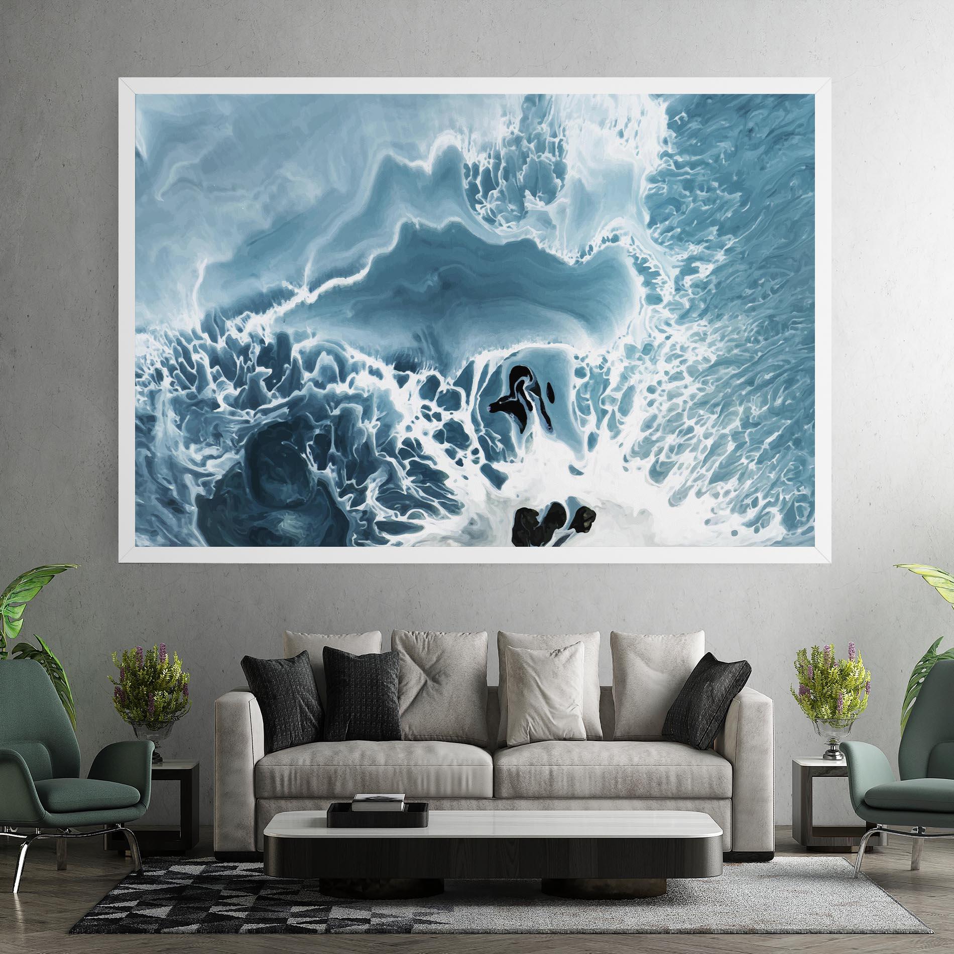 Leinwandbild Light Blue Ocean mockup 7