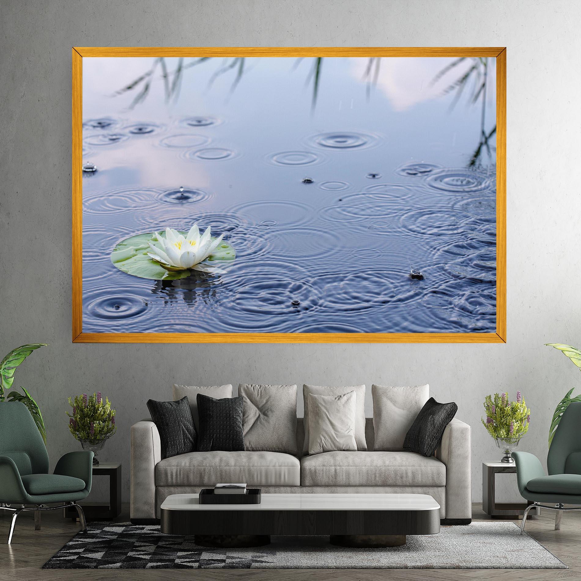 Leinwandbild Clear Lake Rain mockup 7