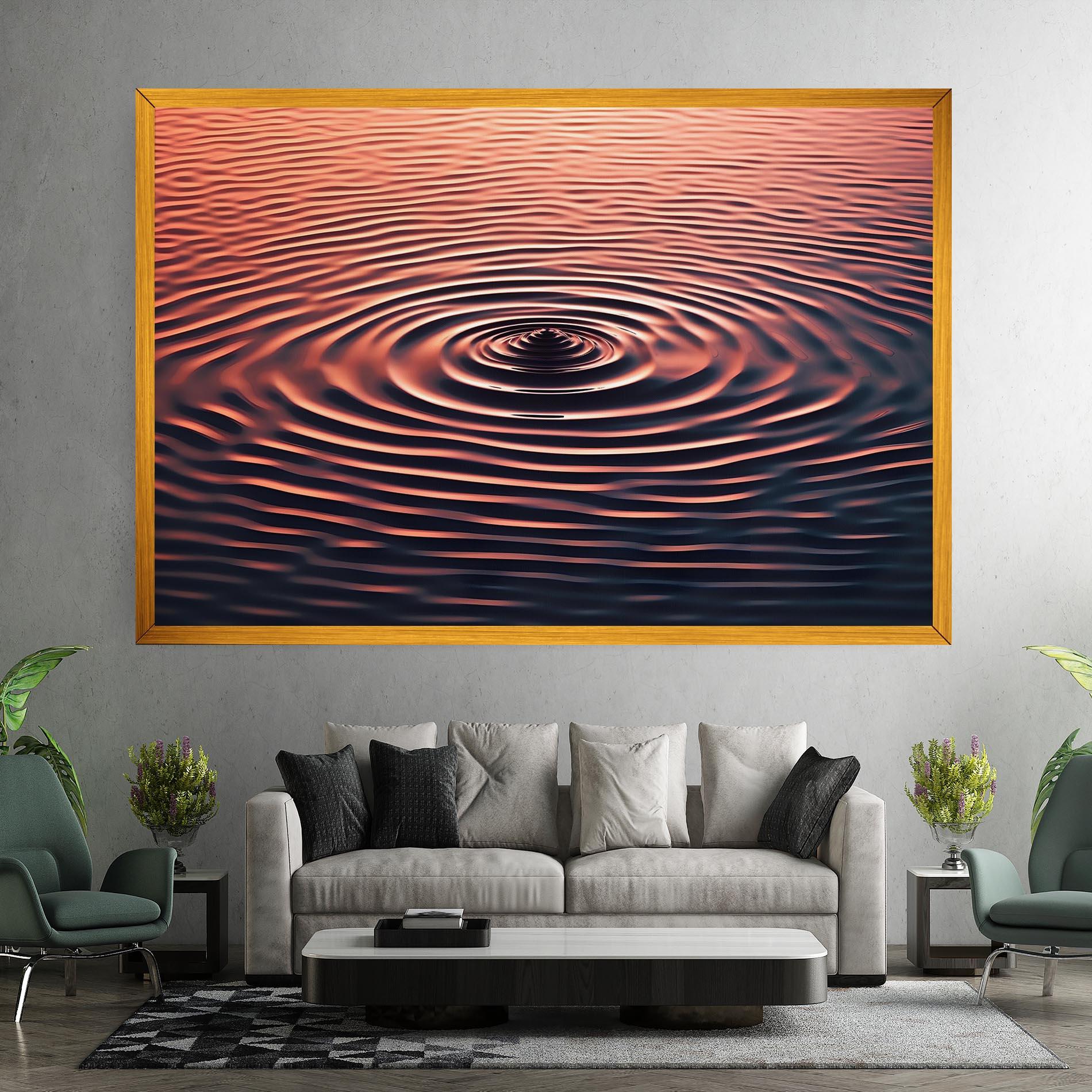 Leinwandbild Red Blue Water mockup 7