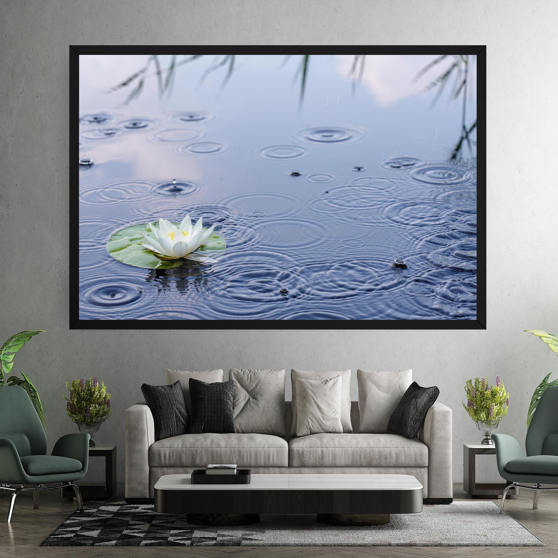 Leinwandbild Clear Lake Rain mockup 7
