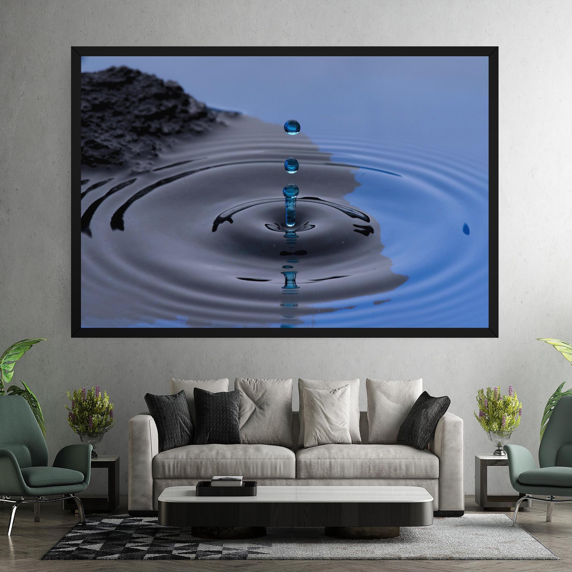 Leinwandbild Frozen Drops mockup 7