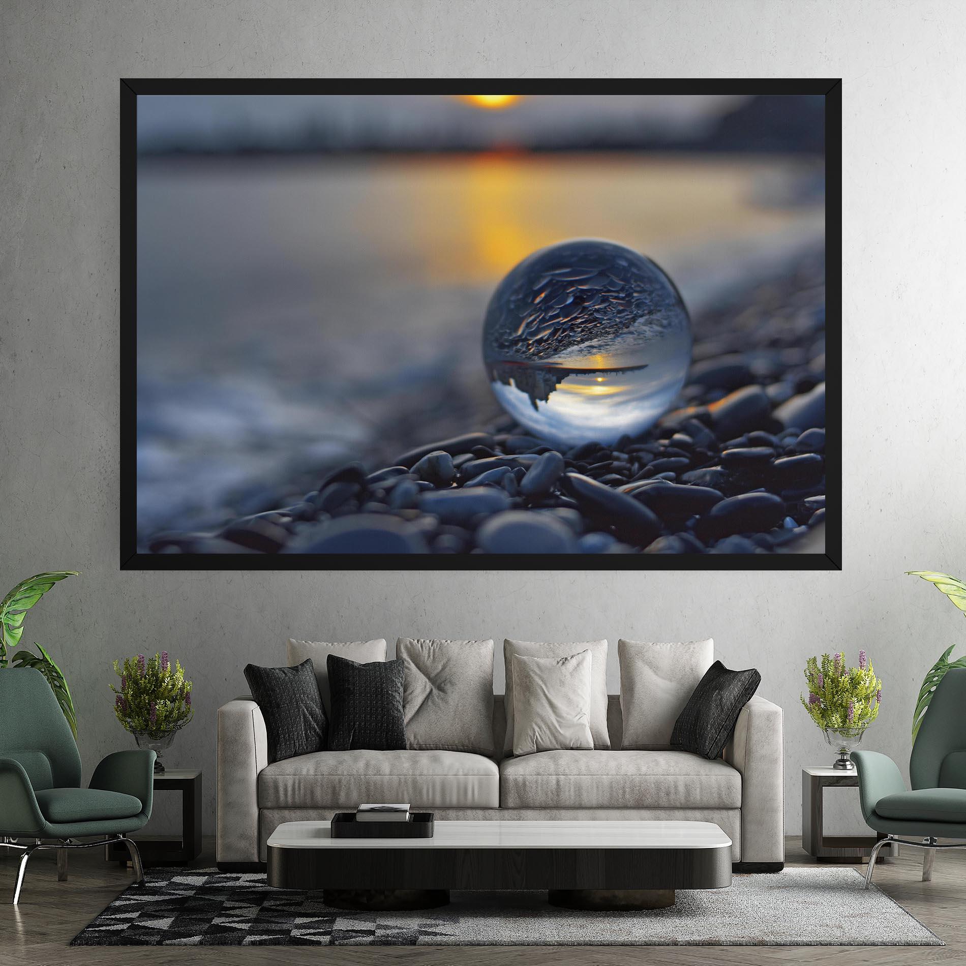 Leinwandbild Sunset Lensball mockup 7