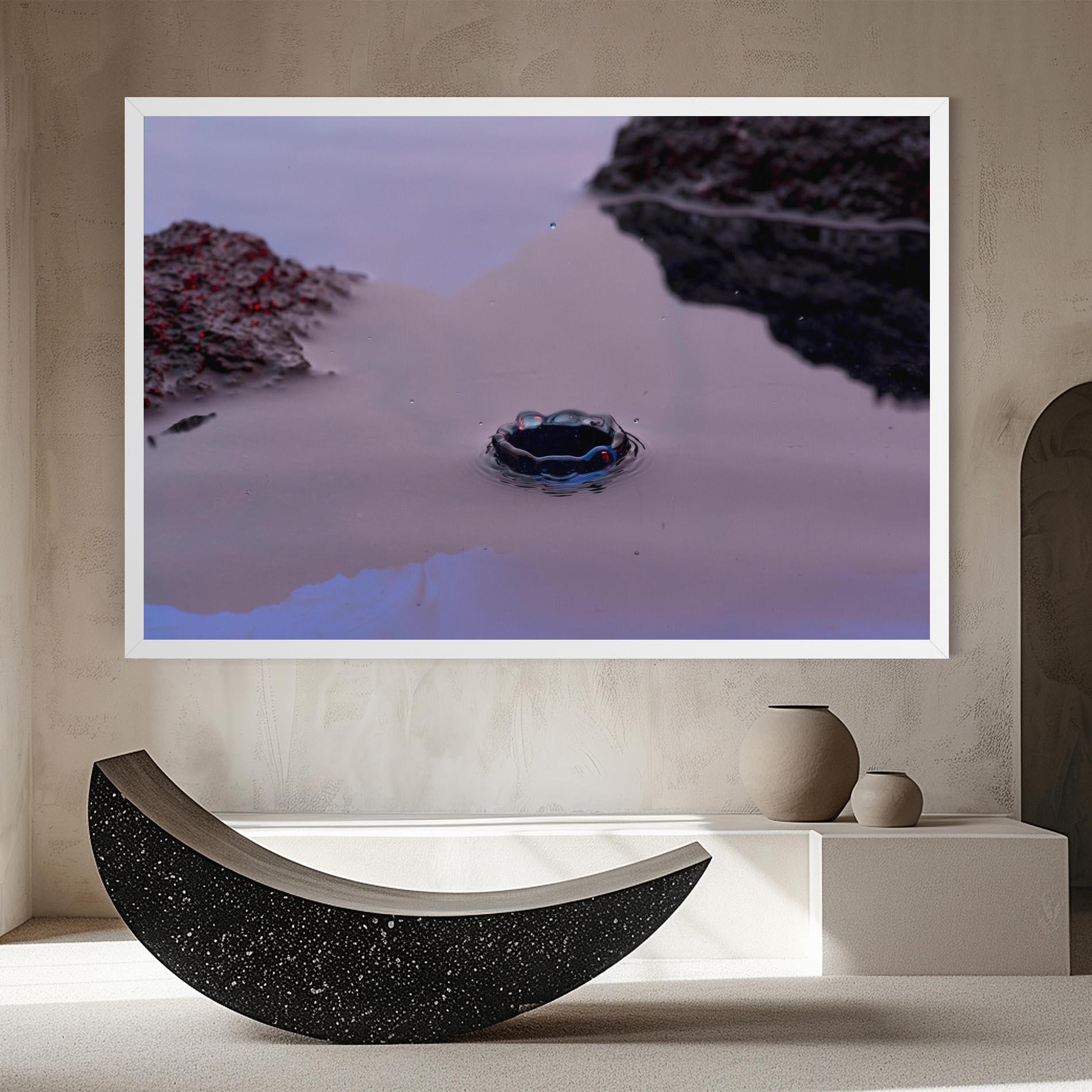 Leinwandbild Blue Color Water mockup 8