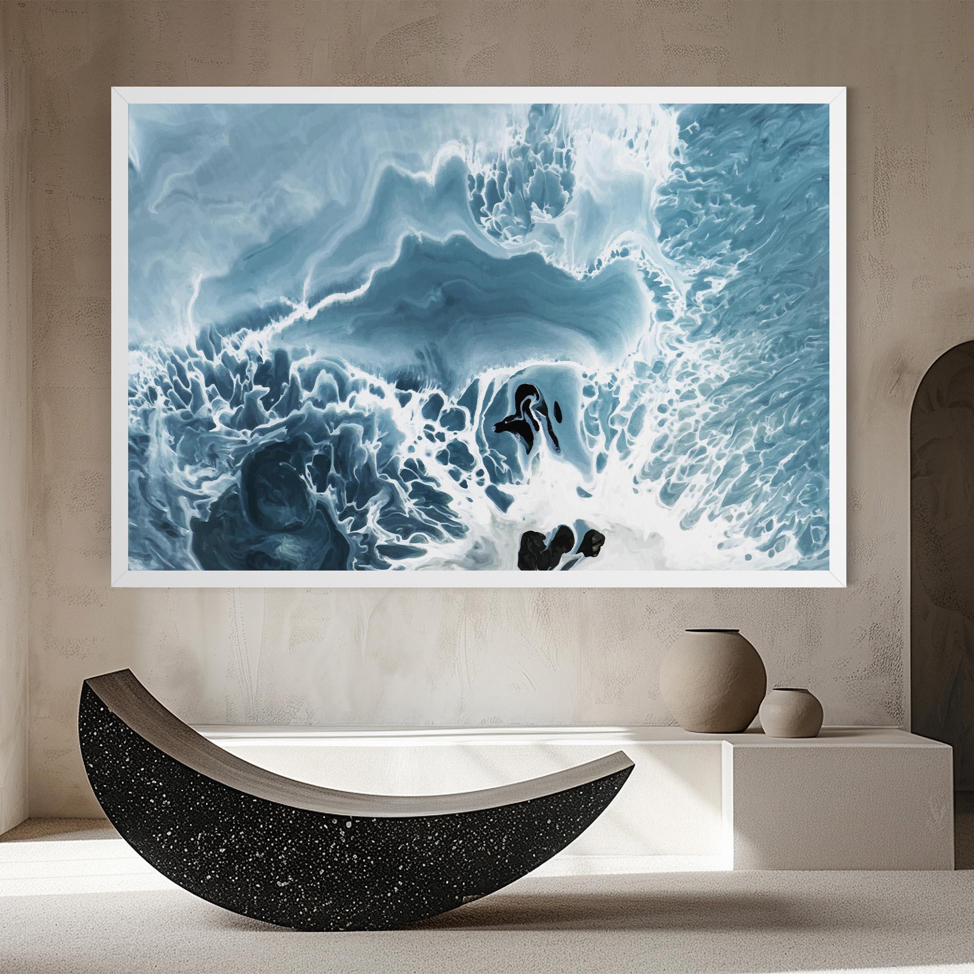 Leinwandbild Light Blue Ocean mockup 8