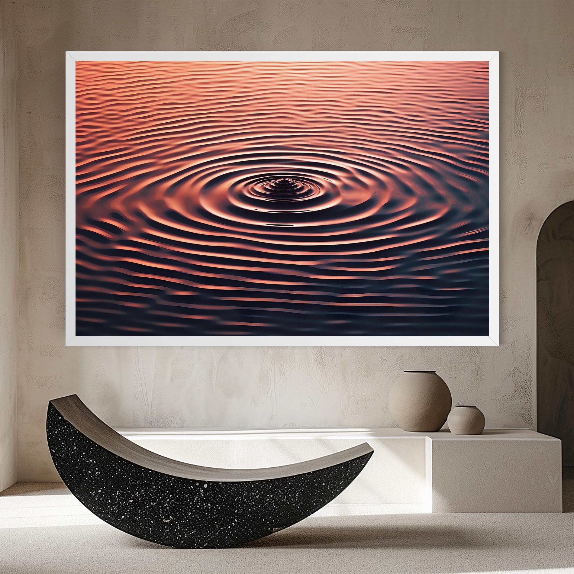 Leinwandbild Red Blue Water mockup 8