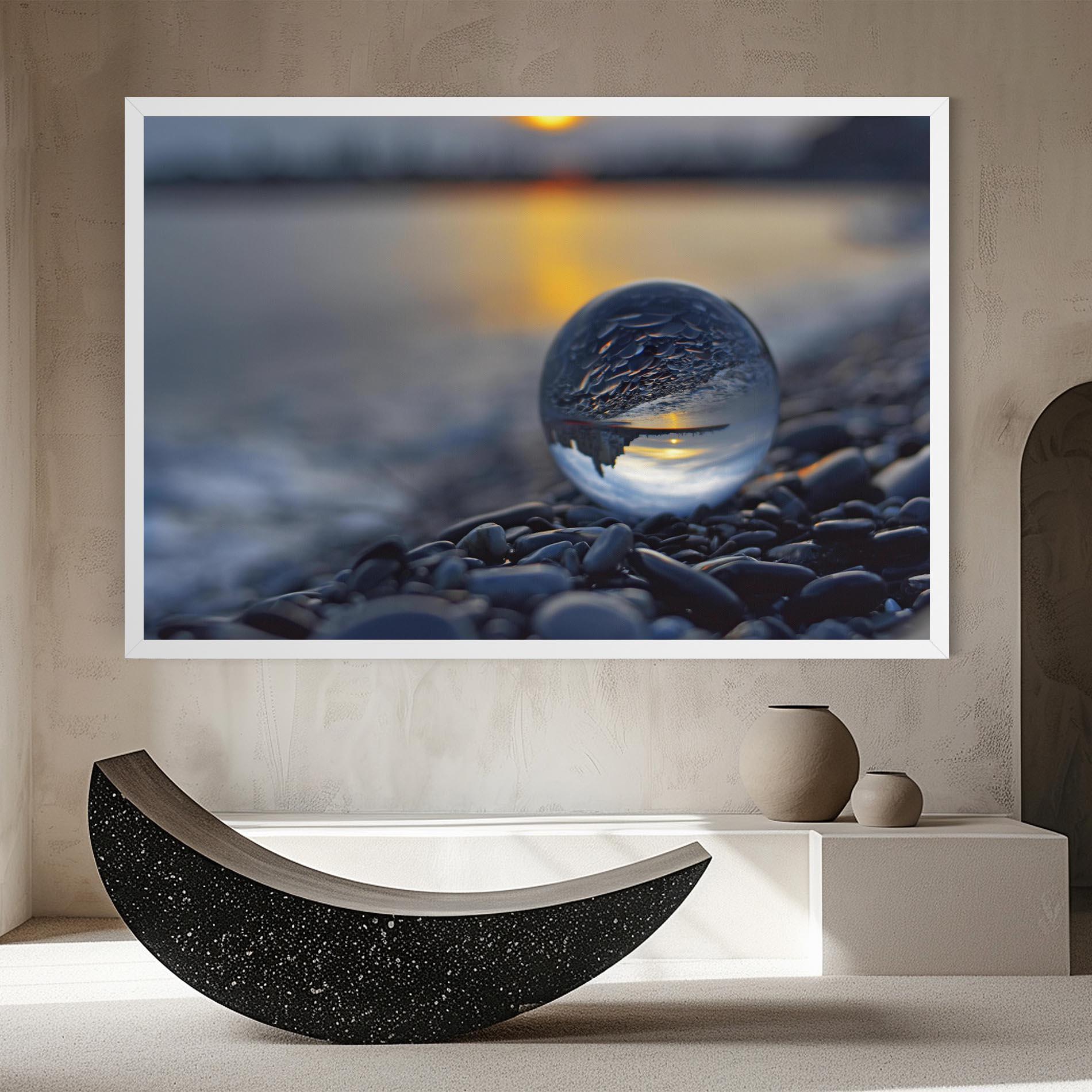 Leinwandbild Sunset Lensball mockup 8