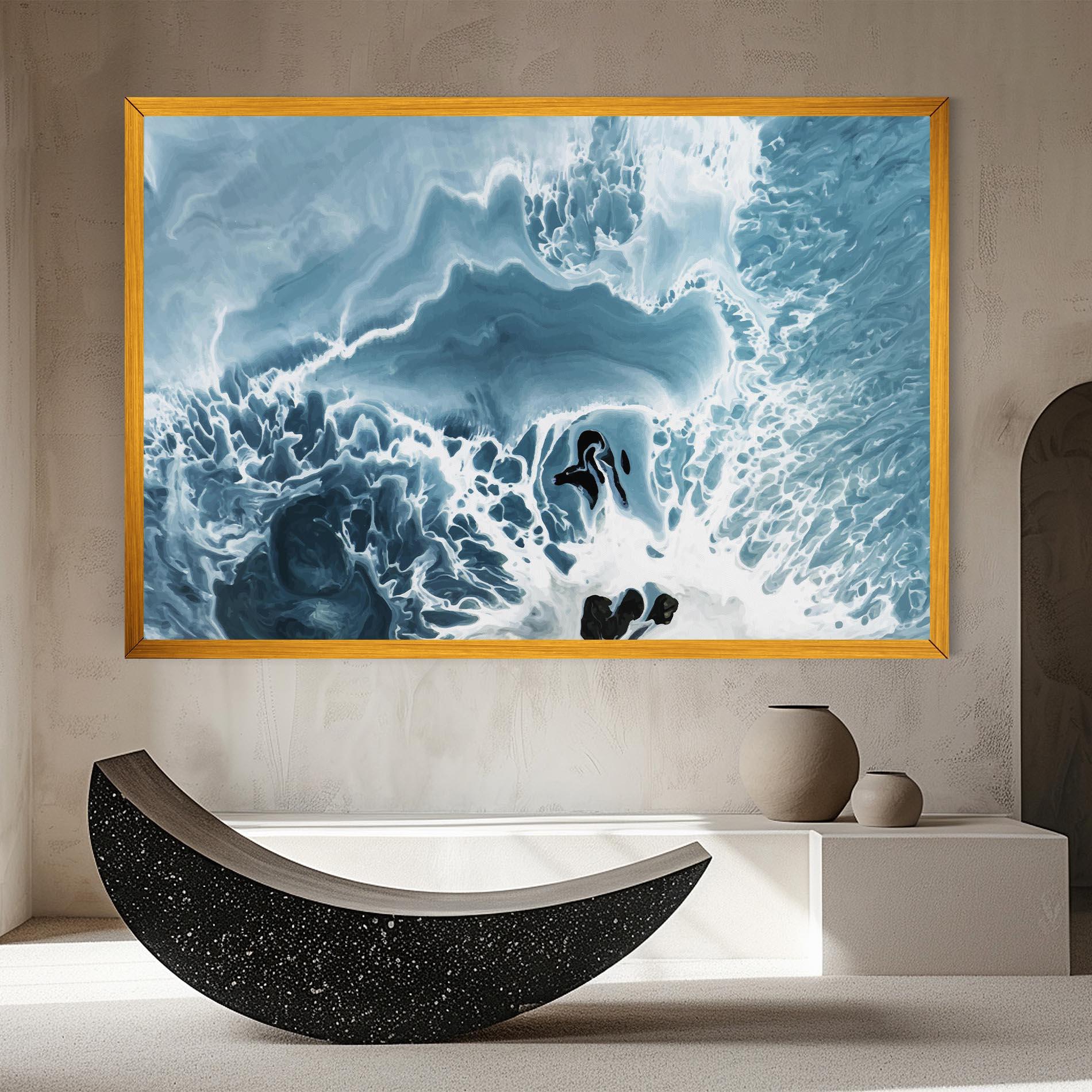 Leinwandbild Light Blue Ocean mockup 8