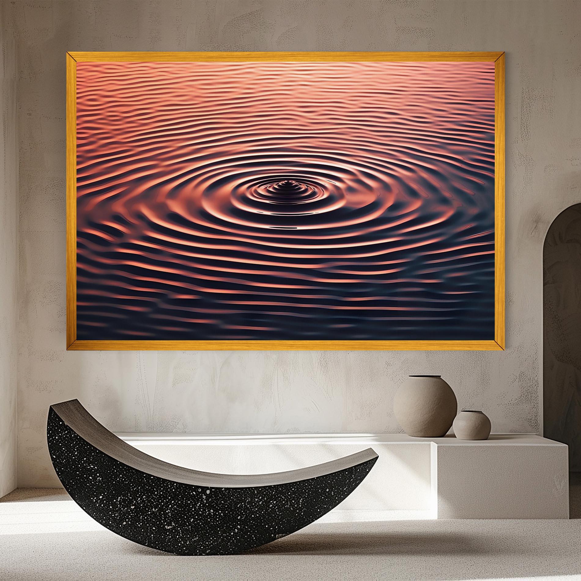 Leinwandbild Red Blue Water mockup 8