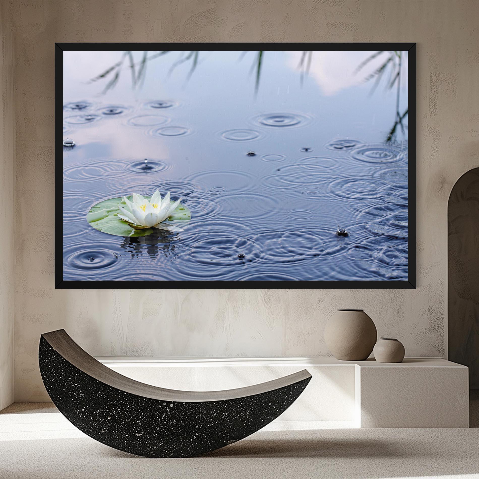 Leinwandbild Clear Lake Rain mockup 8