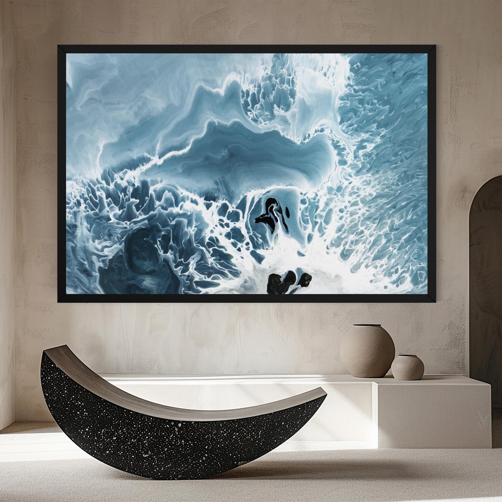 Leinwandbild Light Blue Ocean mockup 8