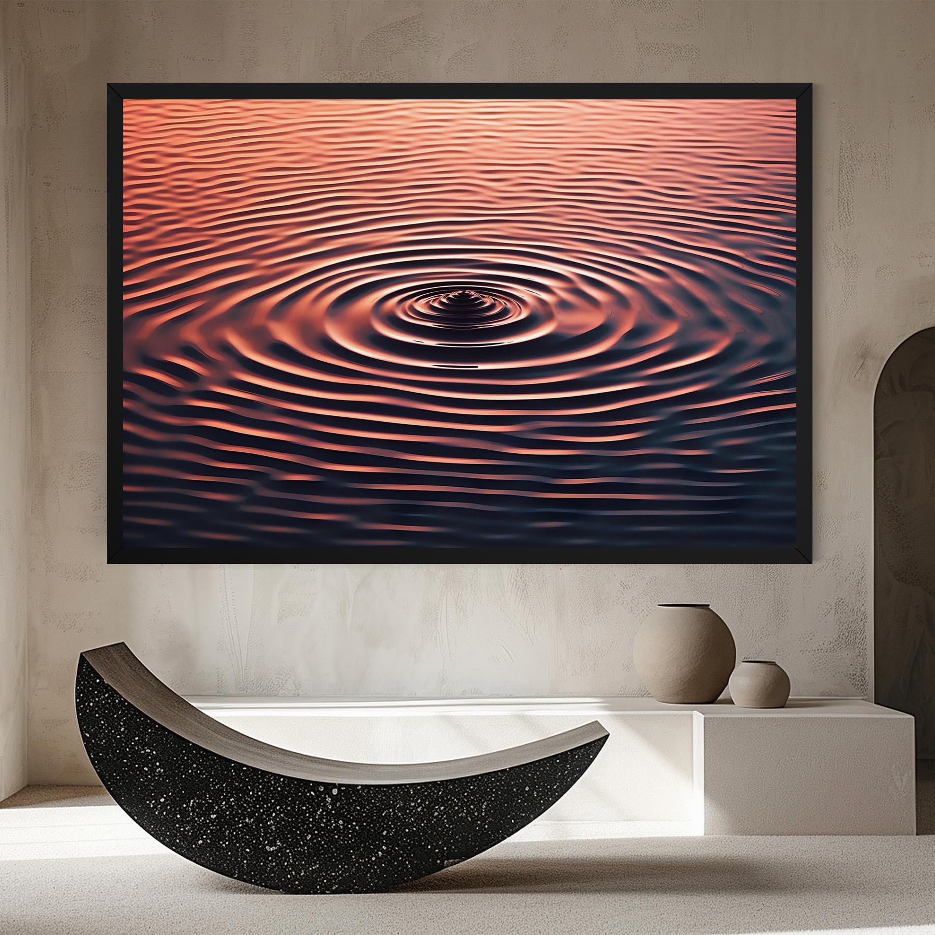 Leinwandbild Red Blue Water mockup 8