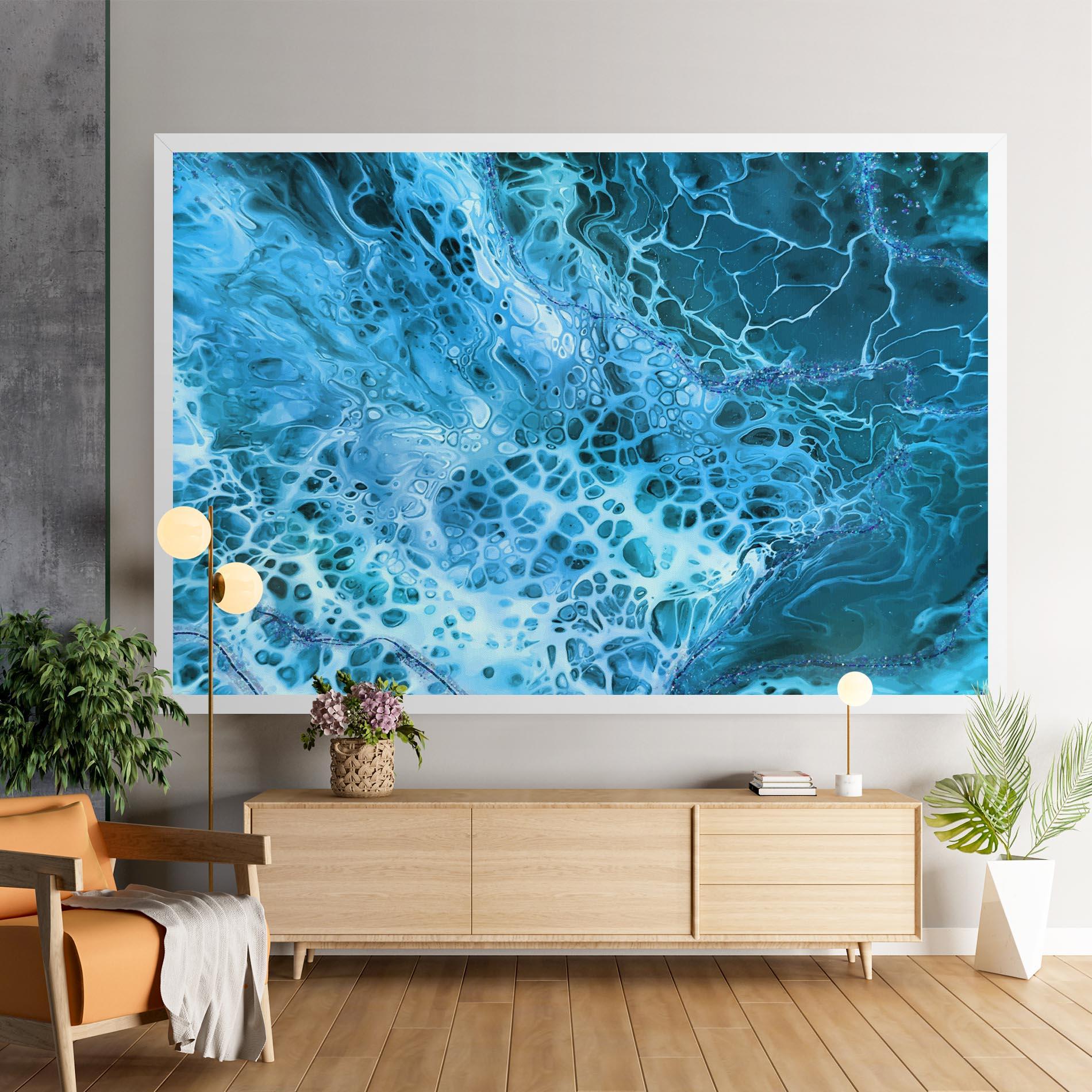 Leinwandbild Relax Wave mockup 9