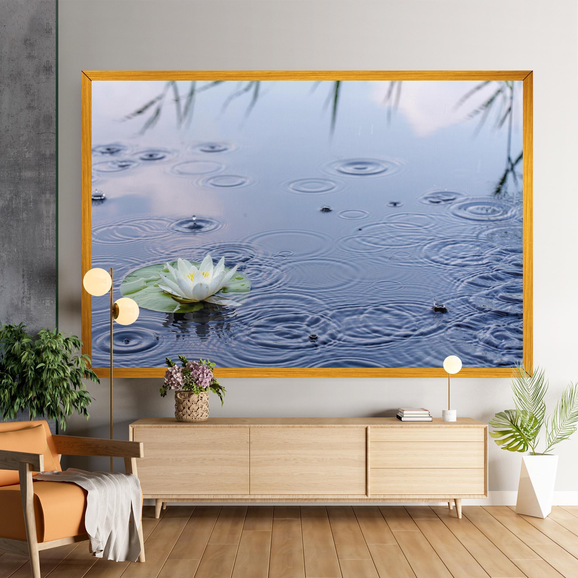 Leinwandbild Clear Lake Rain mockup 9