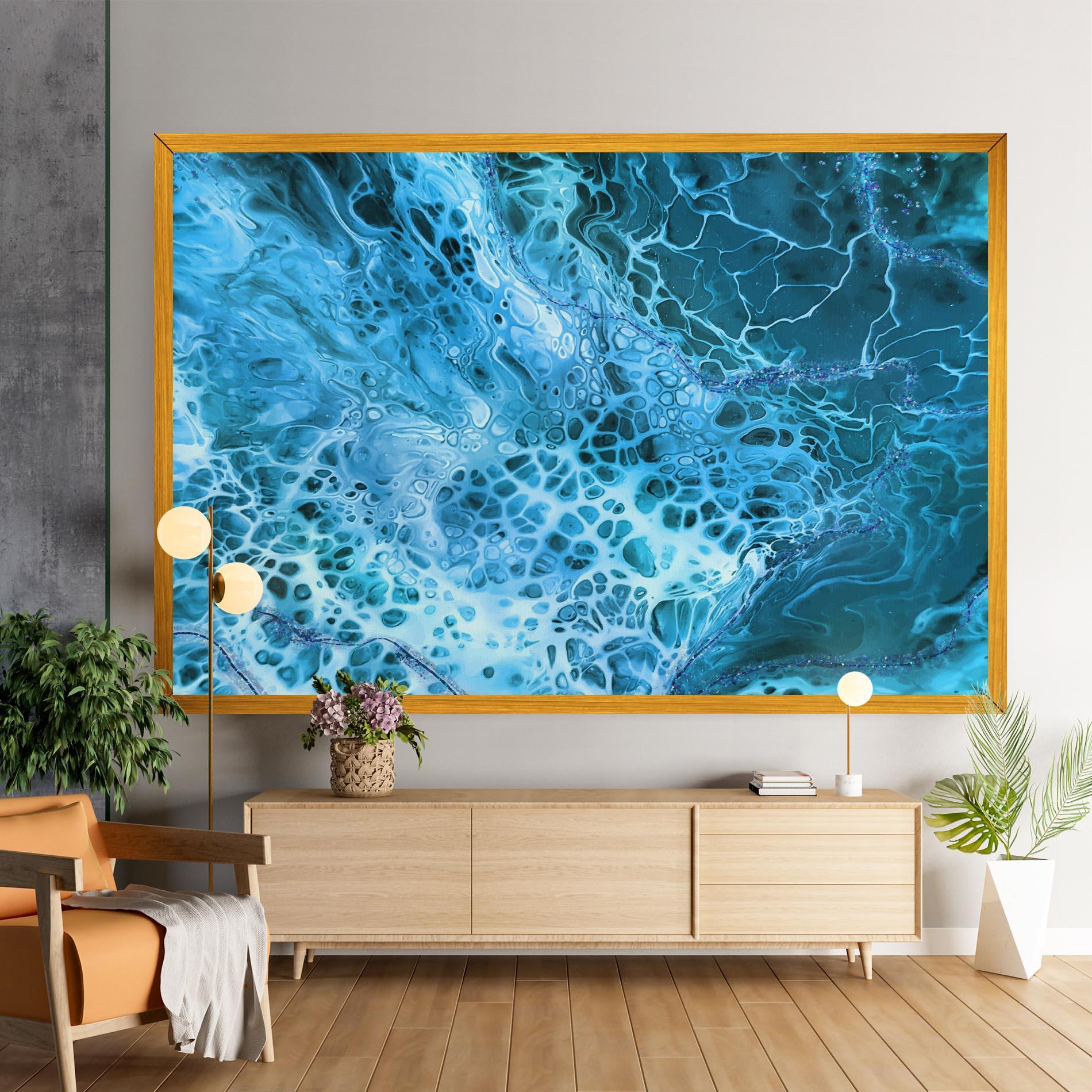 Leinwandbild Relax Wave mockup 9