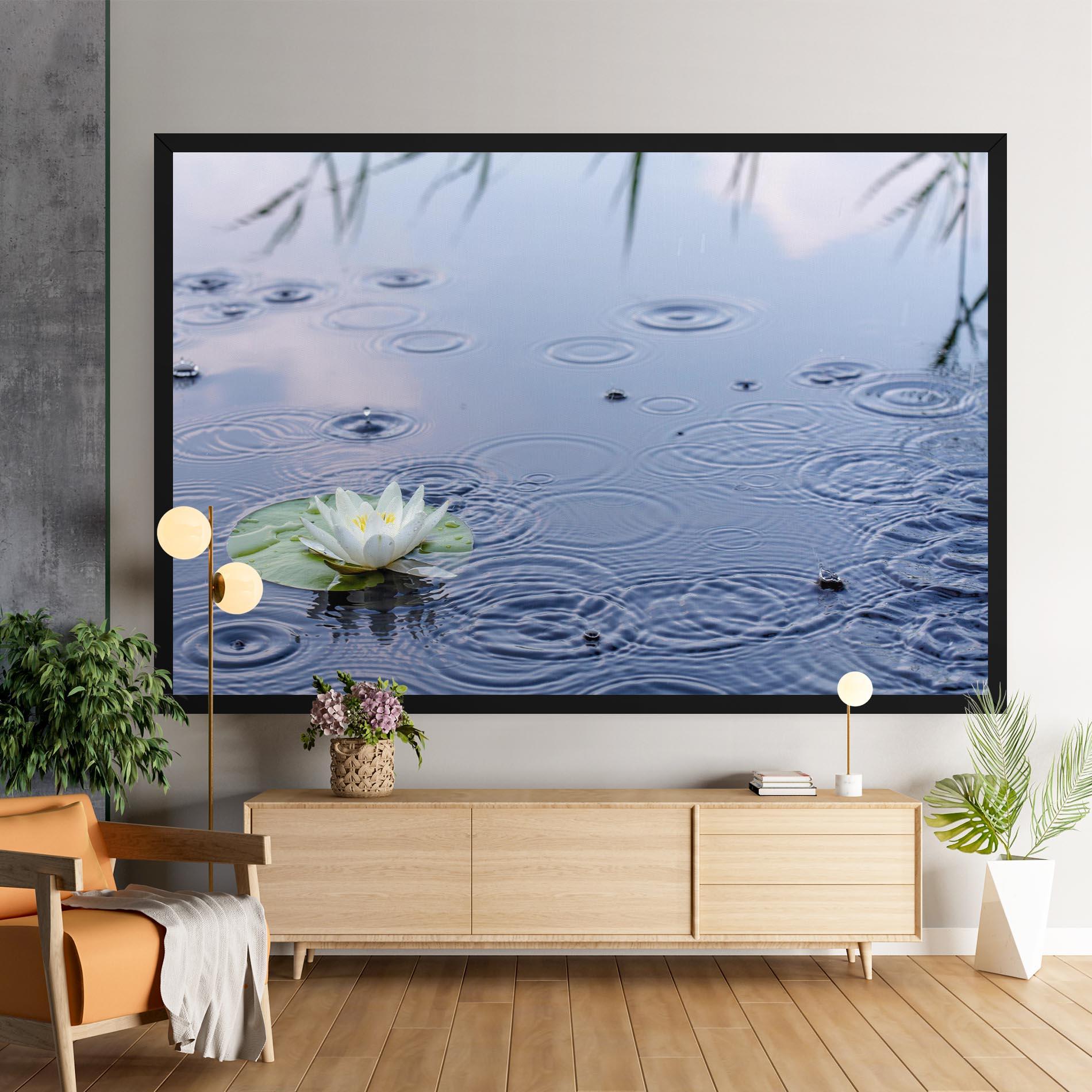 Leinwandbild Clear Lake Rain mockup 9