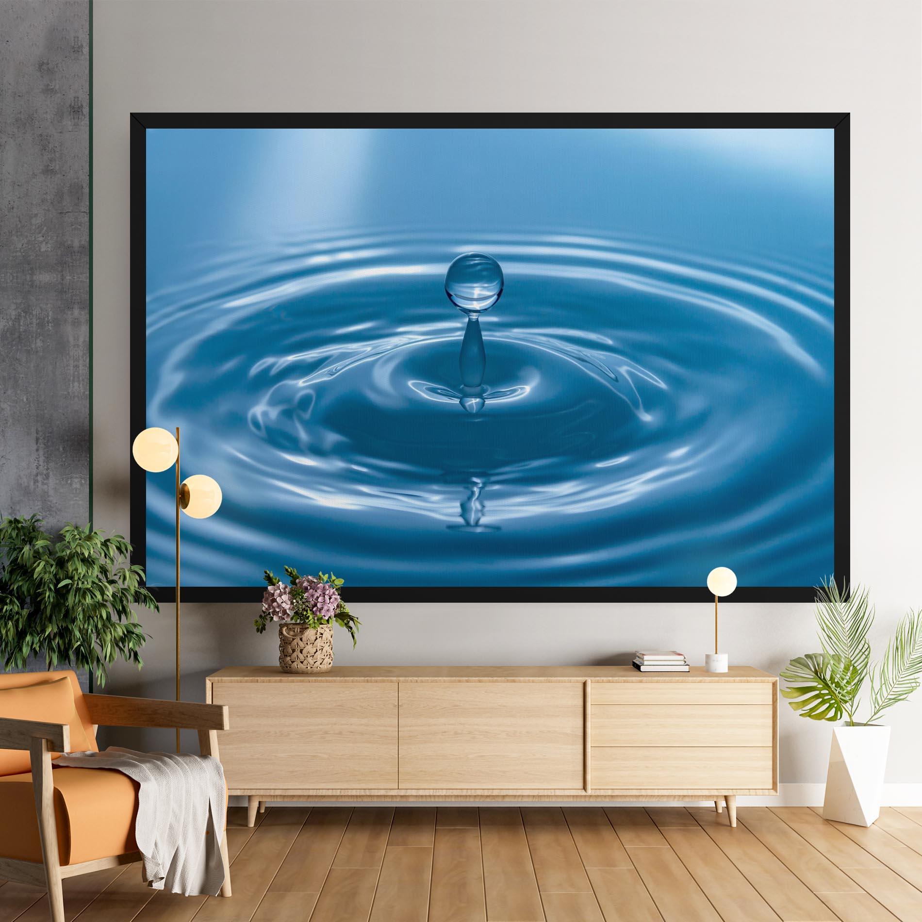 Leinwandbild Drop Close Up mockup 9