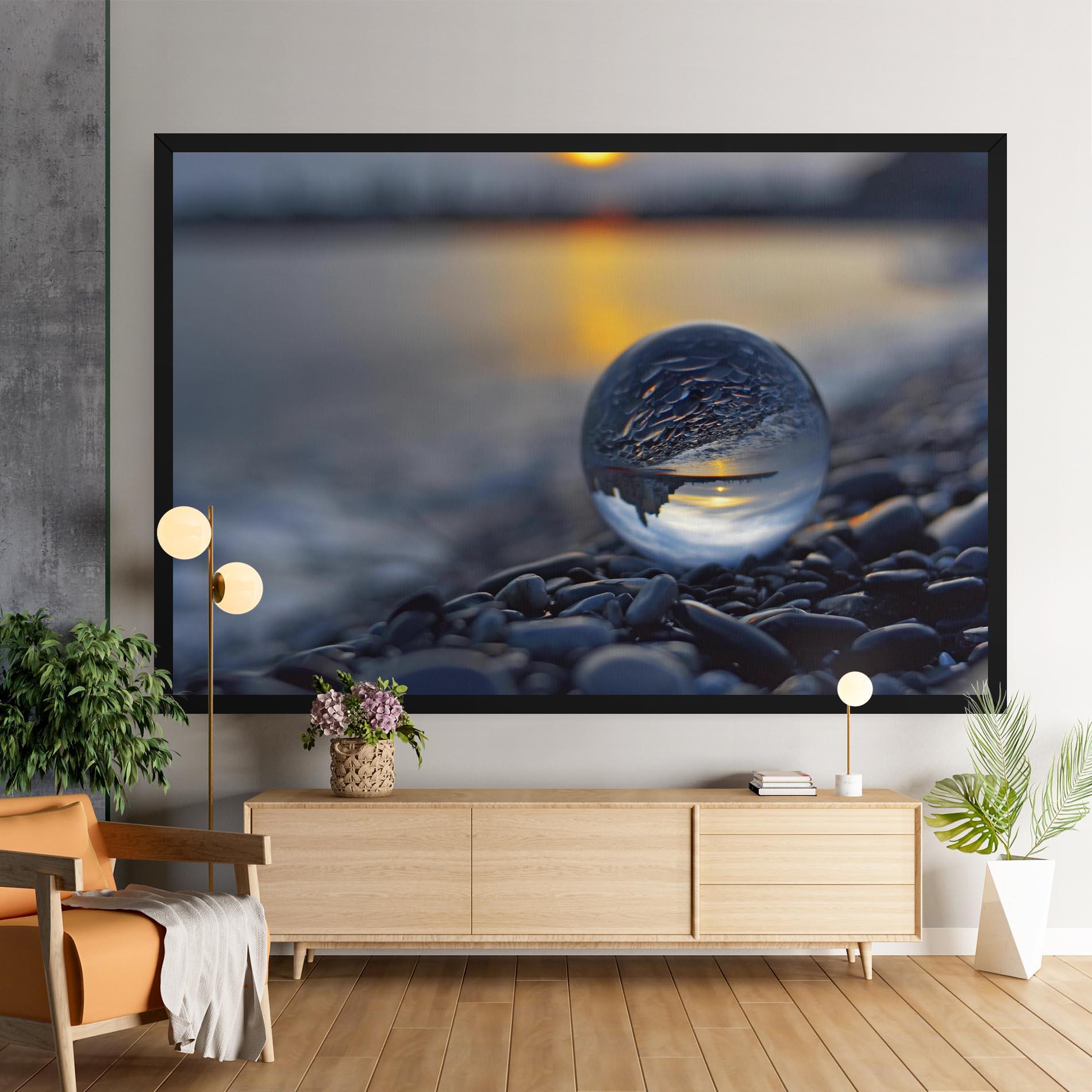Leinwandbild Sunset Lensball mockup 9