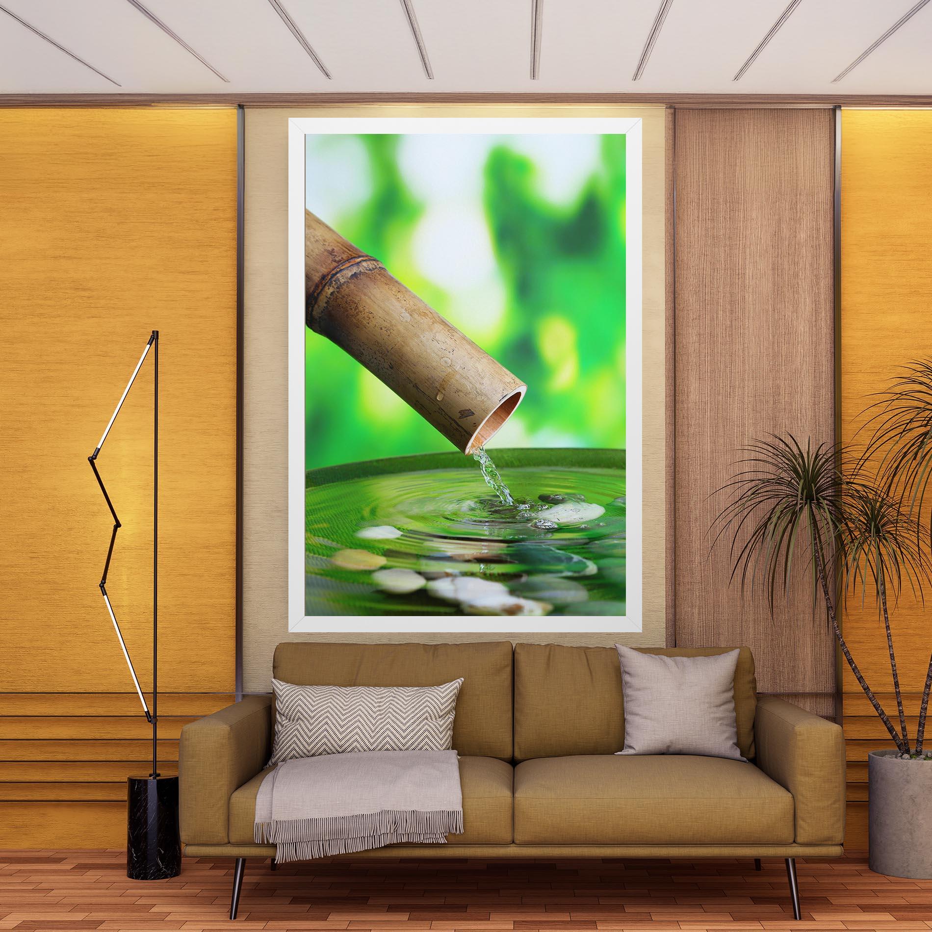 Leinwandbild Bamboo Fountain mockup 9