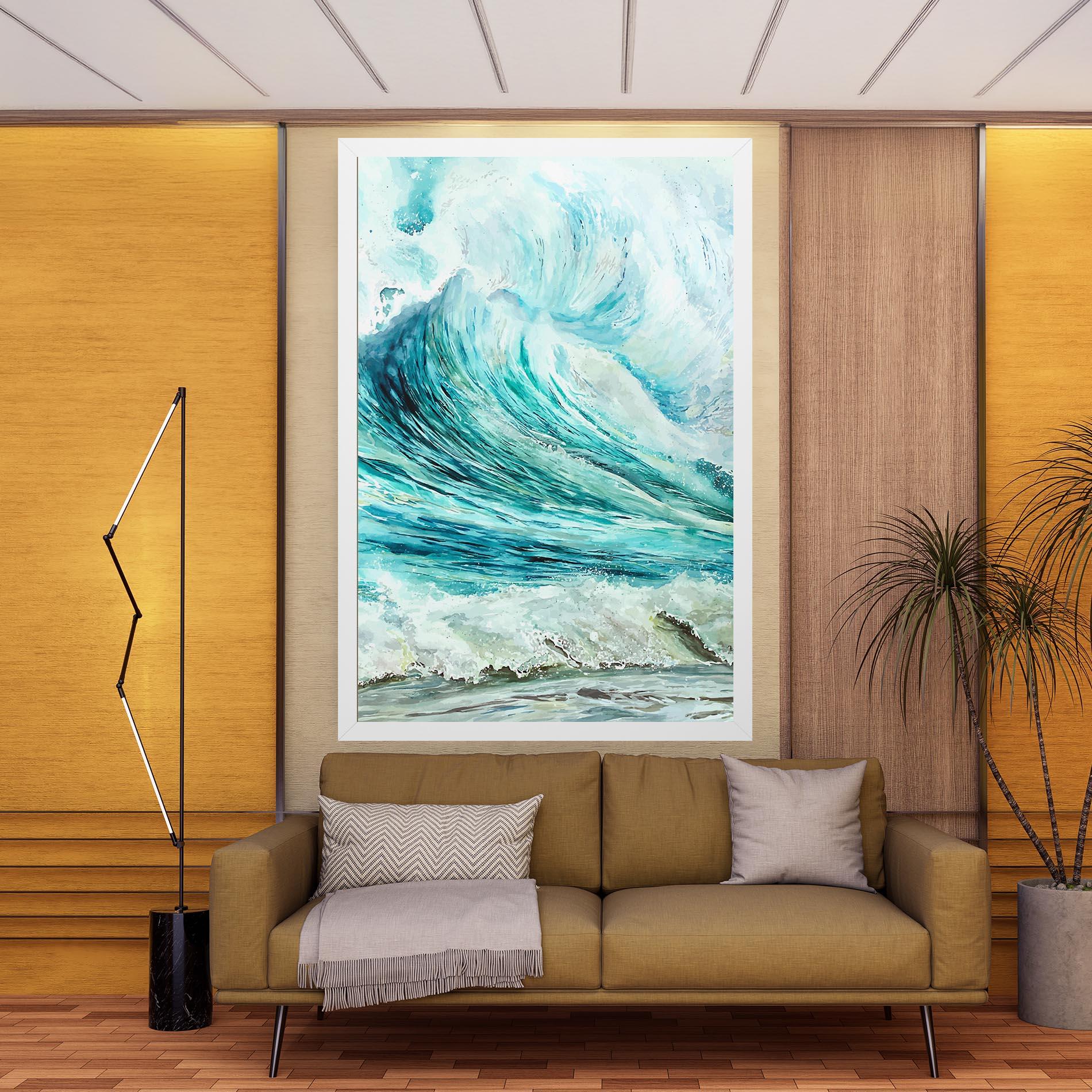 Leinwandbild Sea Watercolor mockup 9