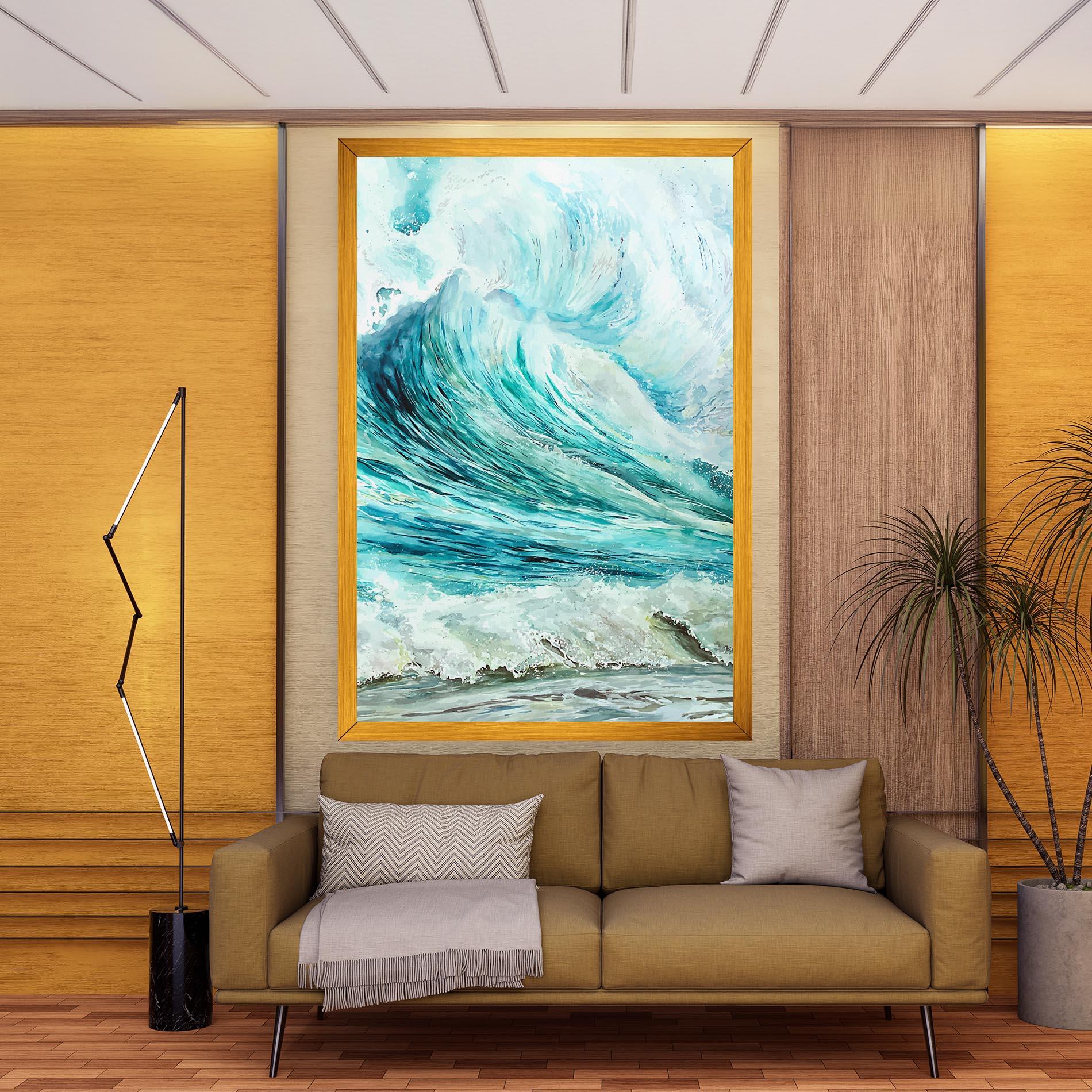 Leinwandbild Sea Watercolor mockup 9