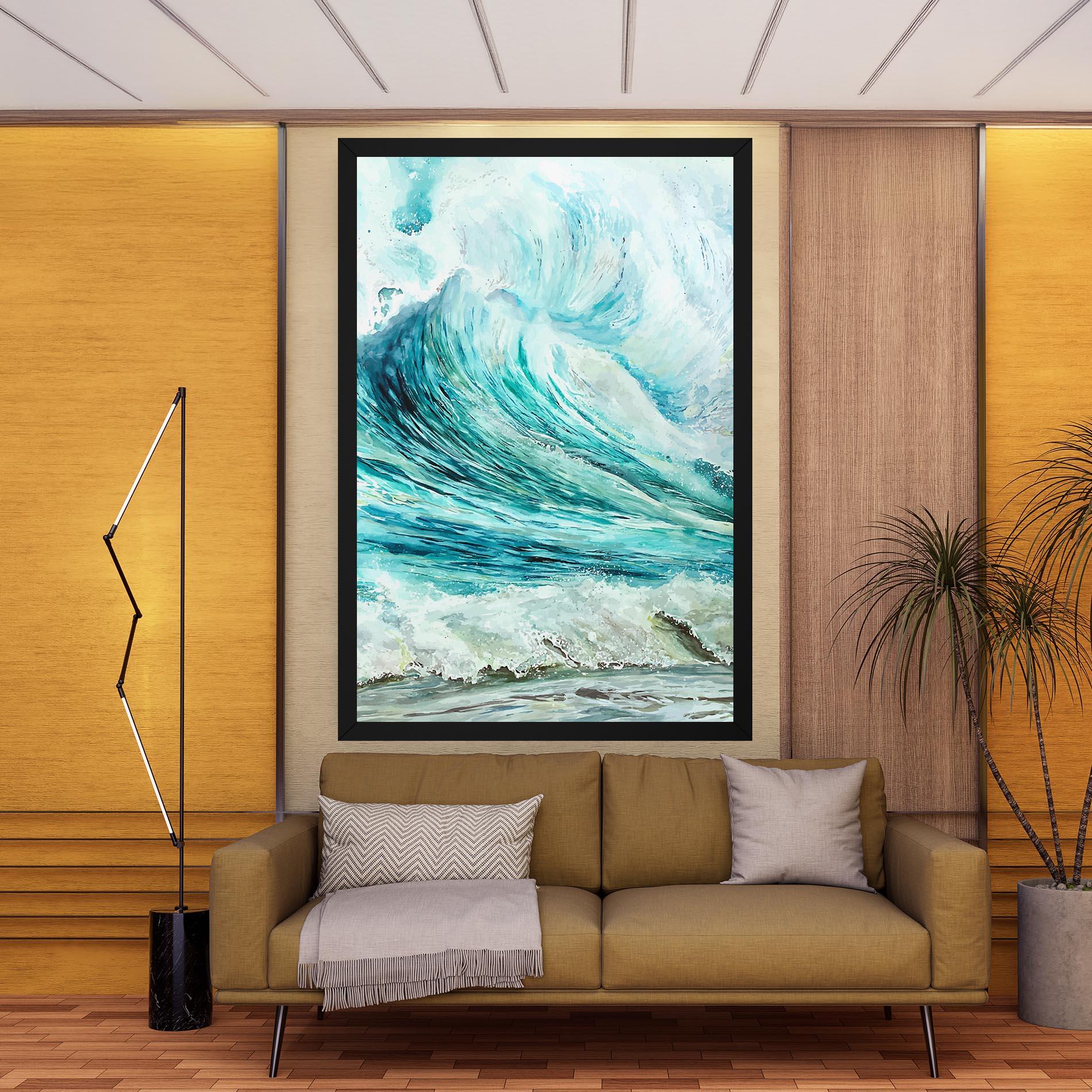 Leinwandbild Sea Watercolor mockup 9