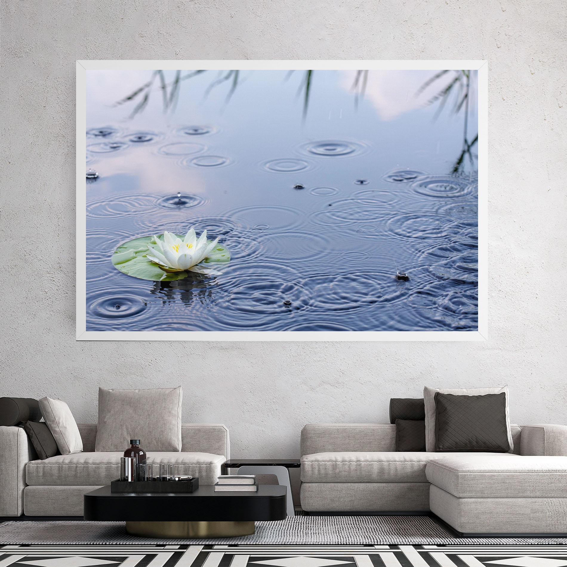 Leinwandbild Clear Lake Rain mockup 2