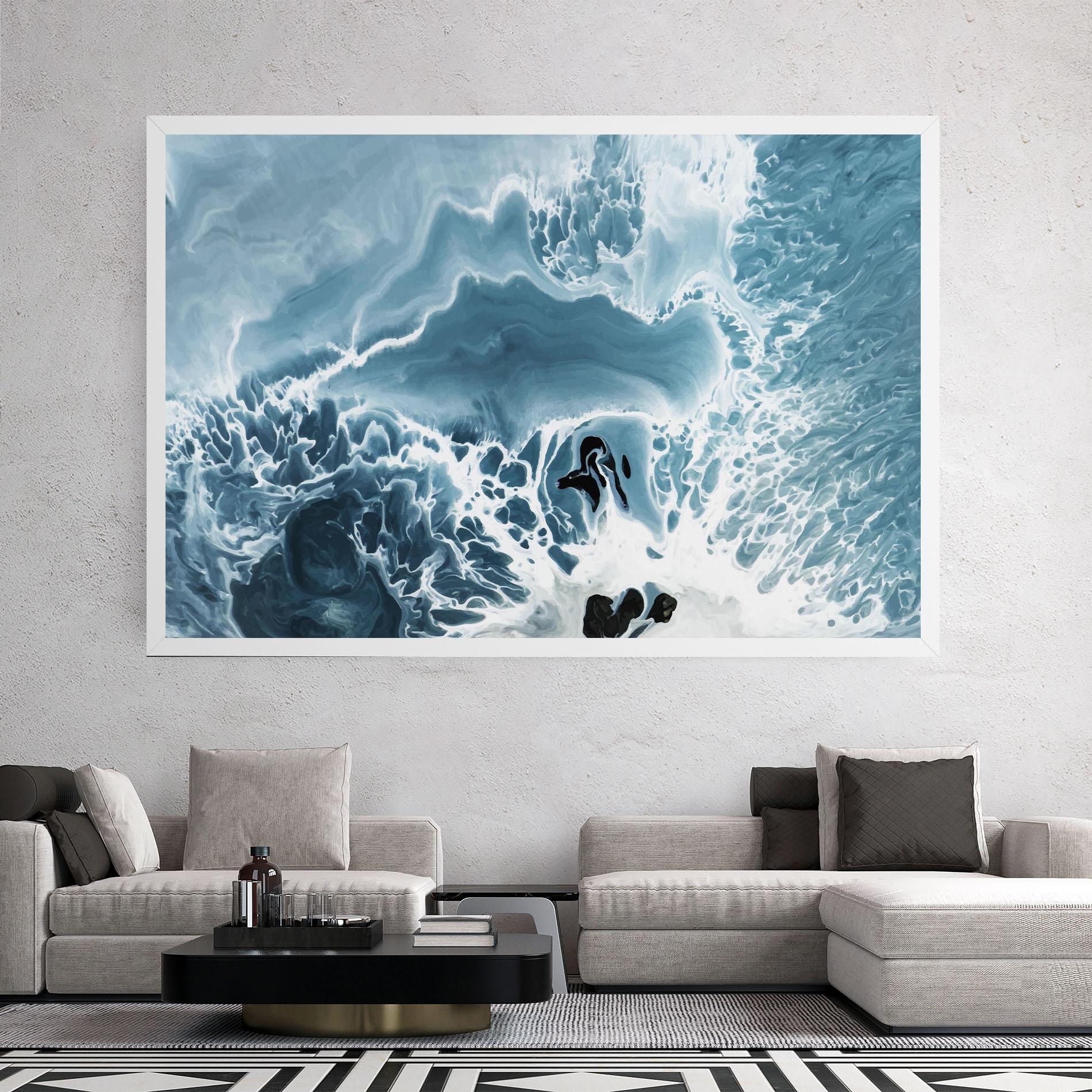 Leinwandbild Light Blue Ocean mockup 2