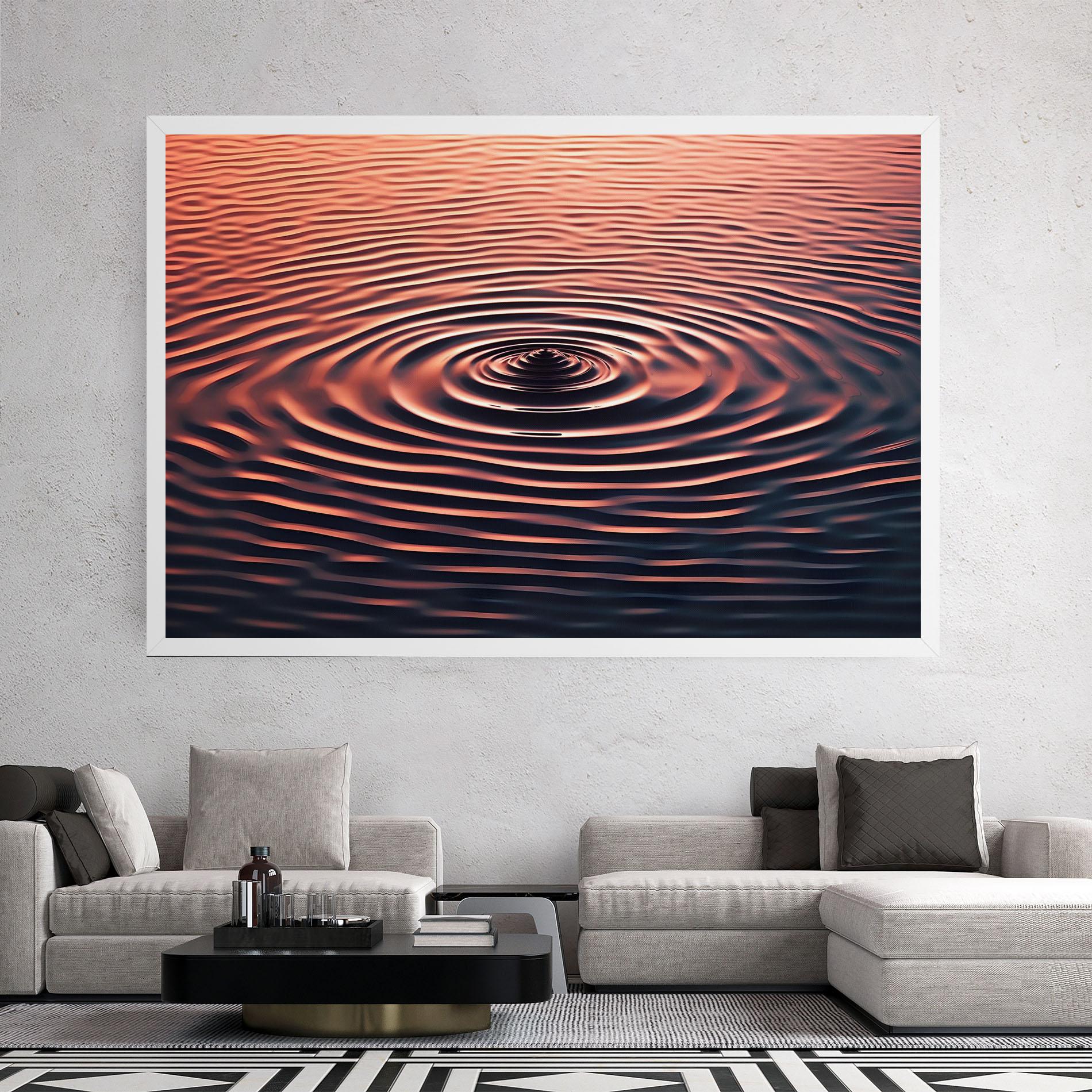 Leinwandbild Red Blue Water mockup 2