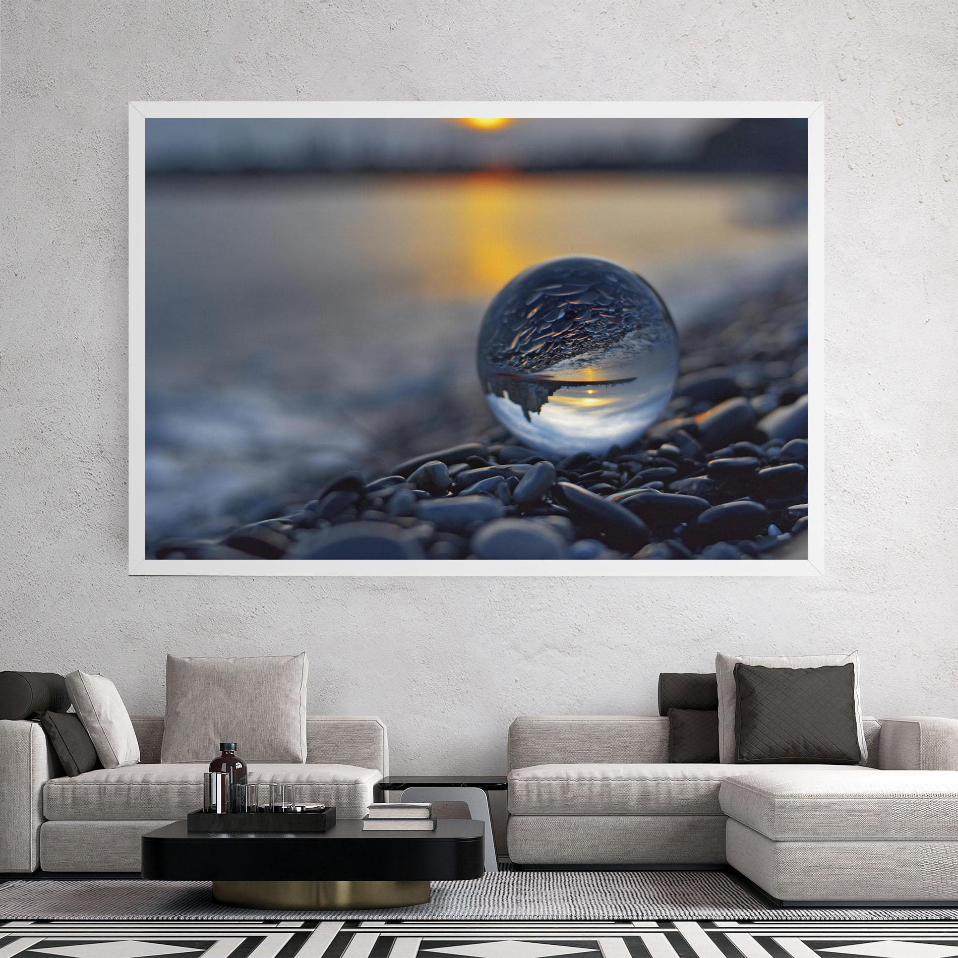 Leinwandbild Sunset Lensball mockup 2