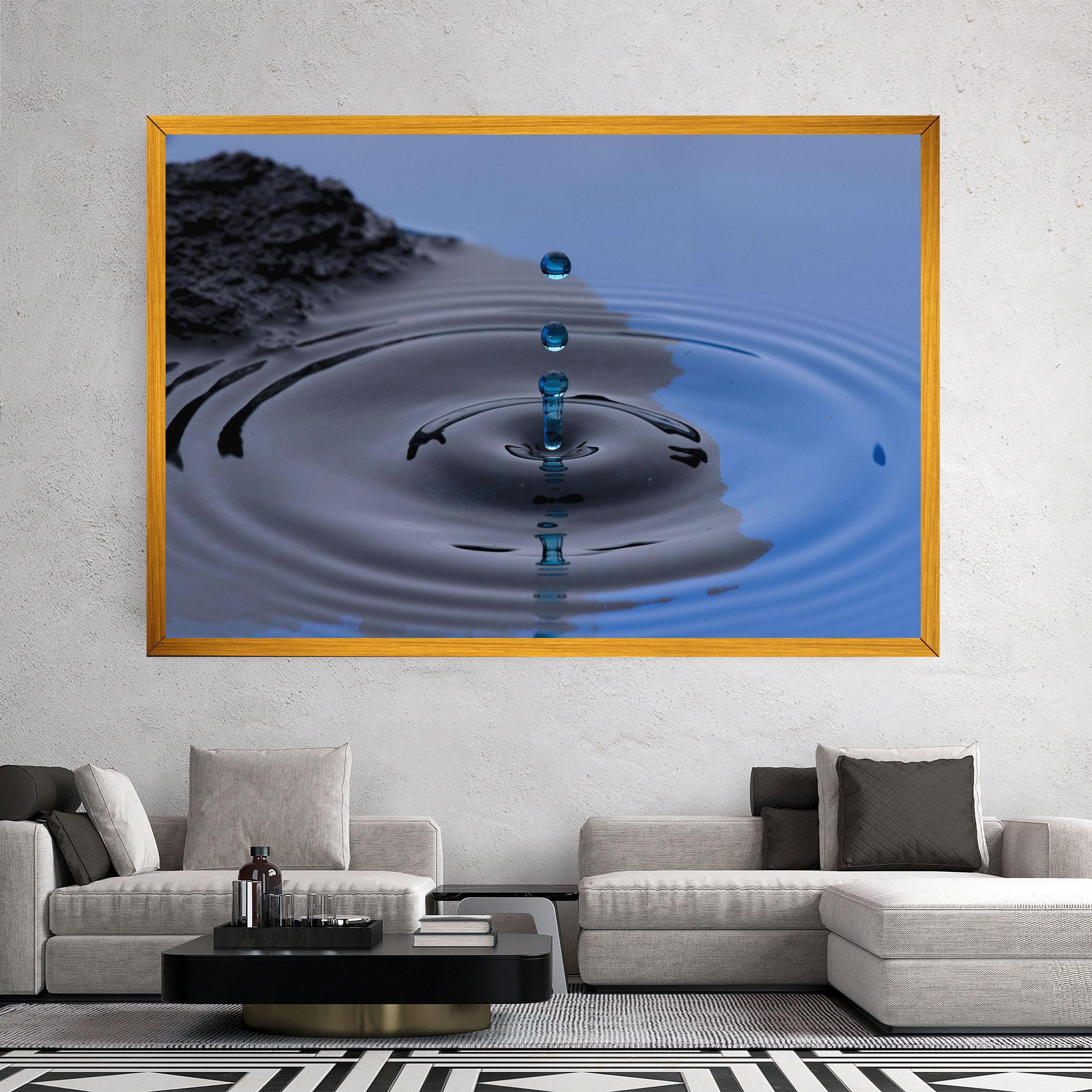 Leinwandbild Frozen Drops mockup 2