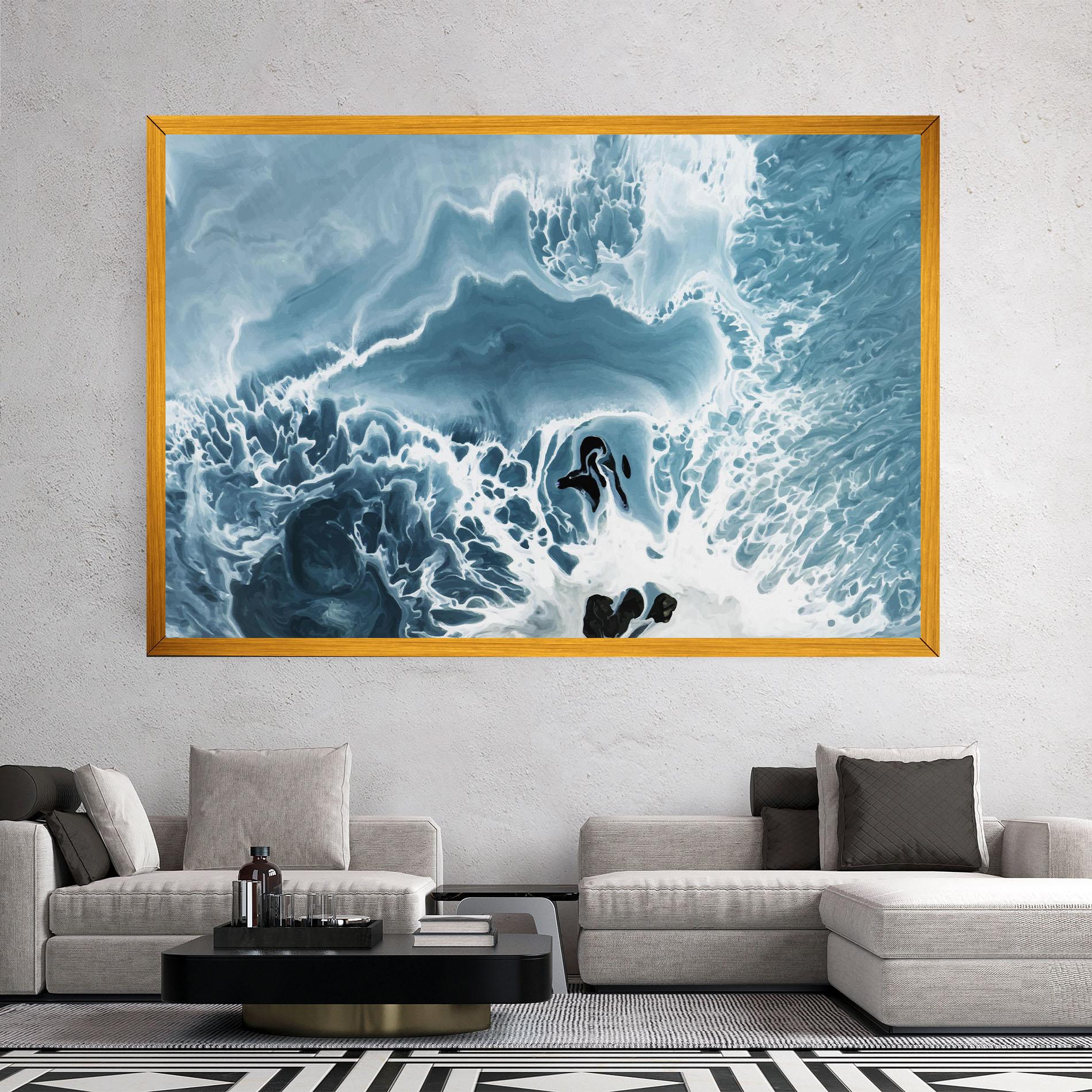 Leinwandbild Light Blue Ocean mockup 2