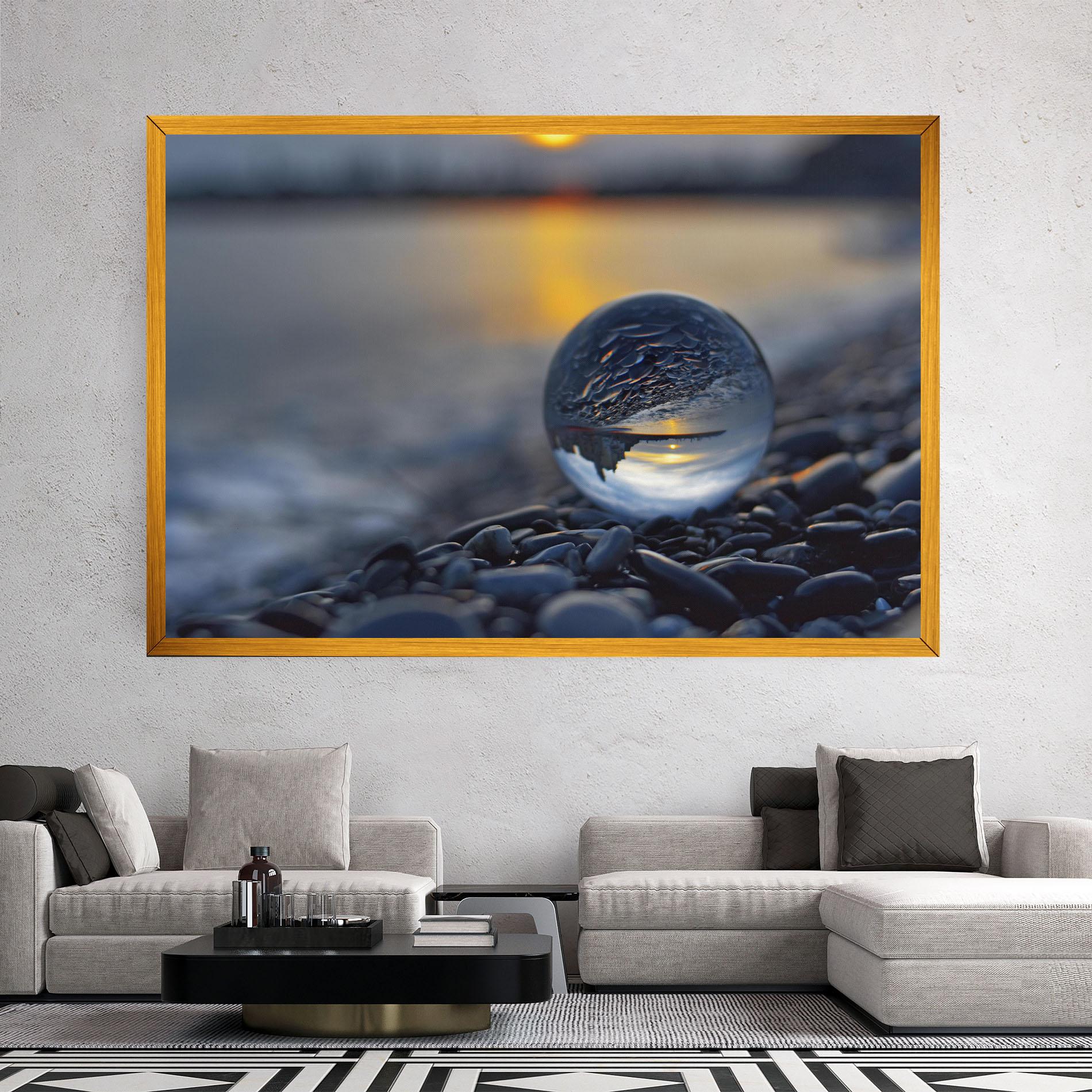 Leinwandbild Sunset Lensball mockup 2