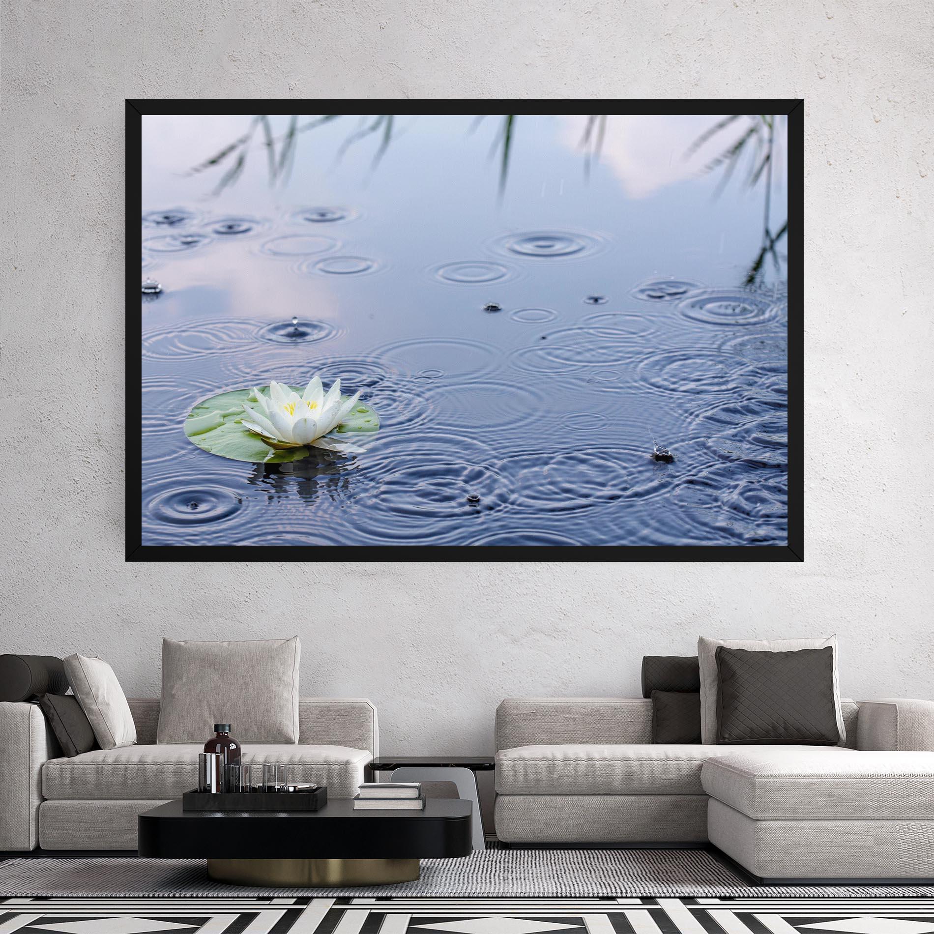 Leinwandbild Clear Lake Rain mockup 2