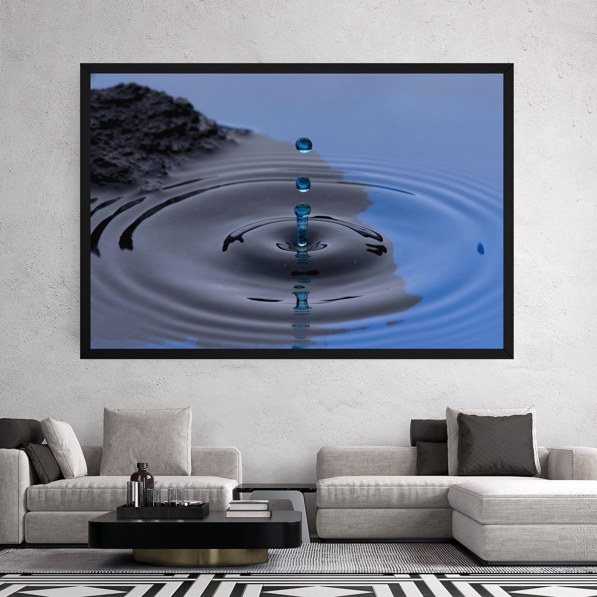 Leinwandbild Frozen Drops mockup 2