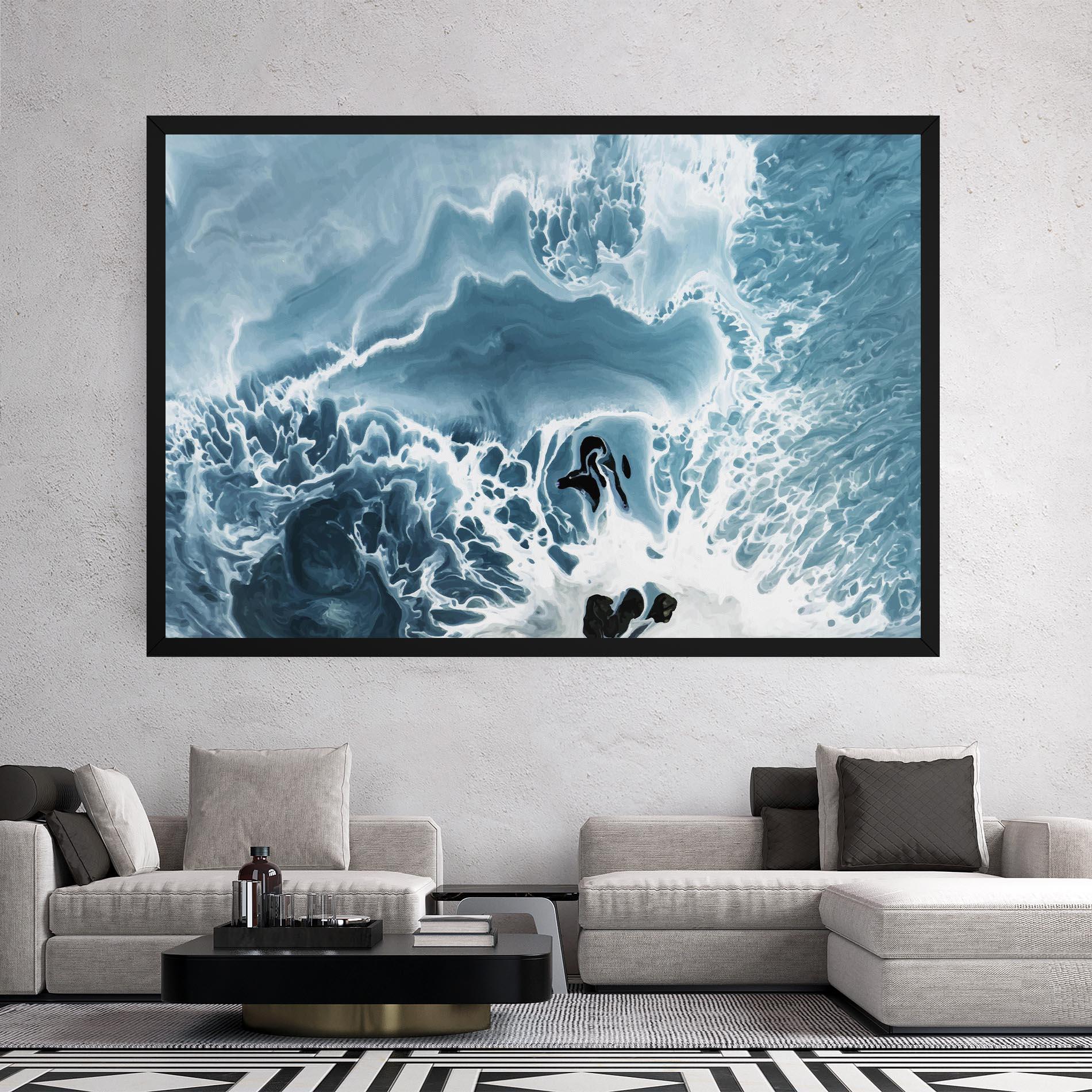 Leinwandbild Light Blue Ocean mockup 2