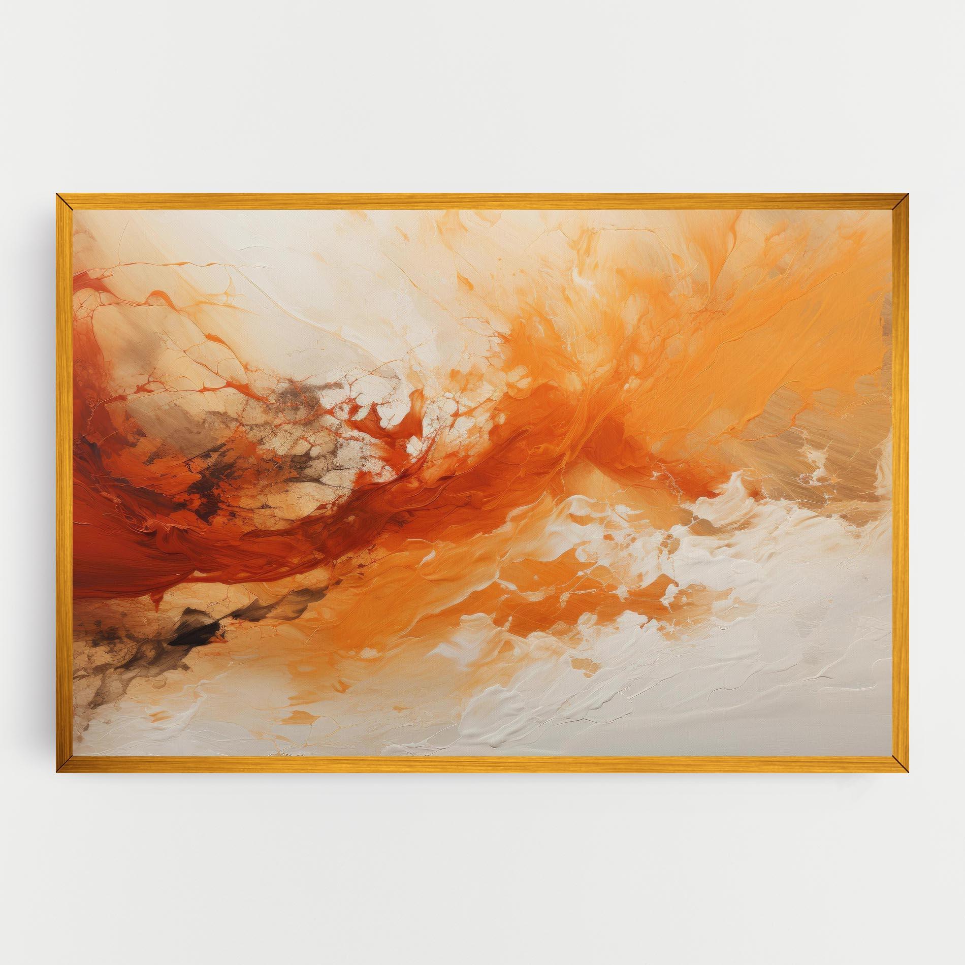 Leinwandbild Abstract Fire Painting mockup 0