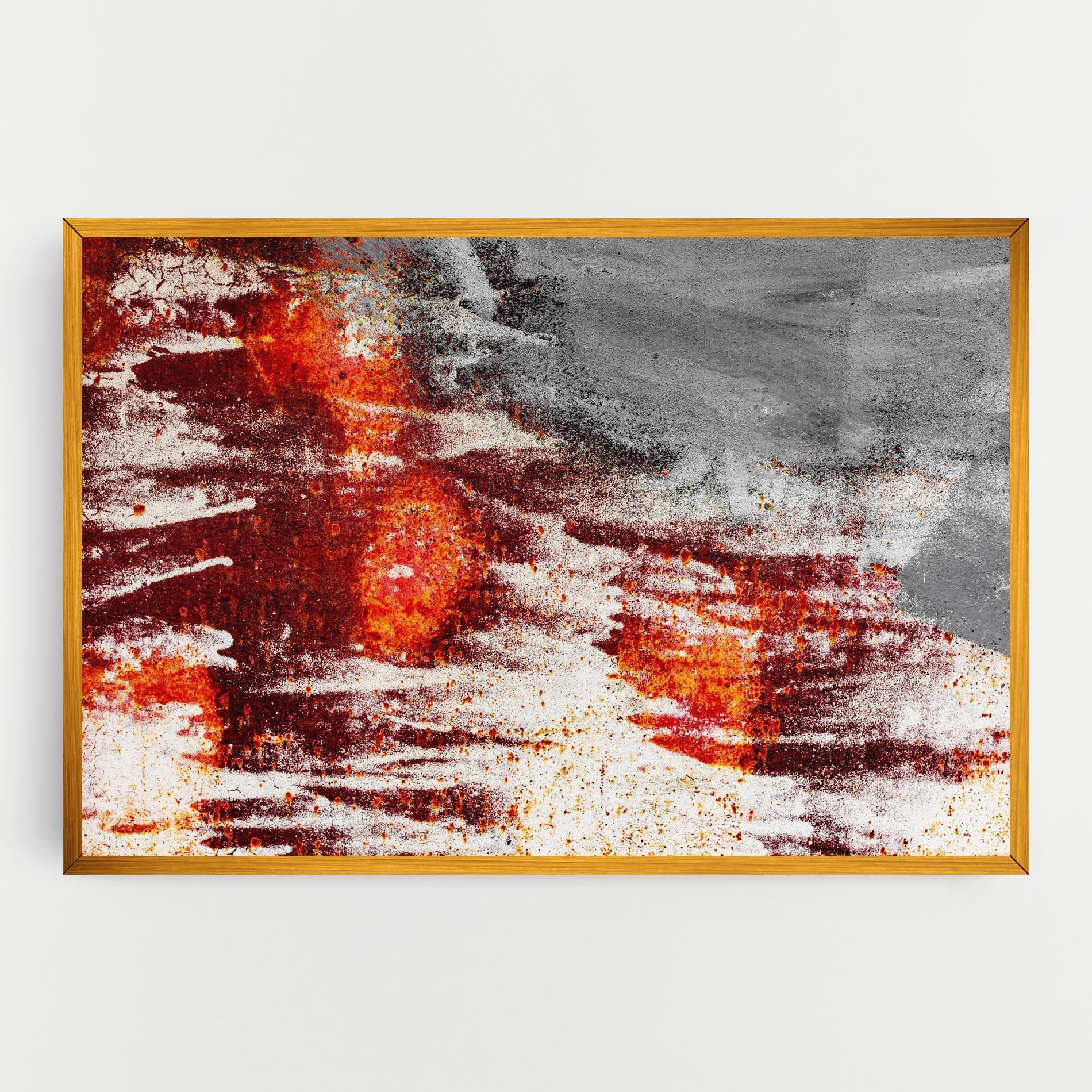 Leinwandbild Burning Sign mockup 0