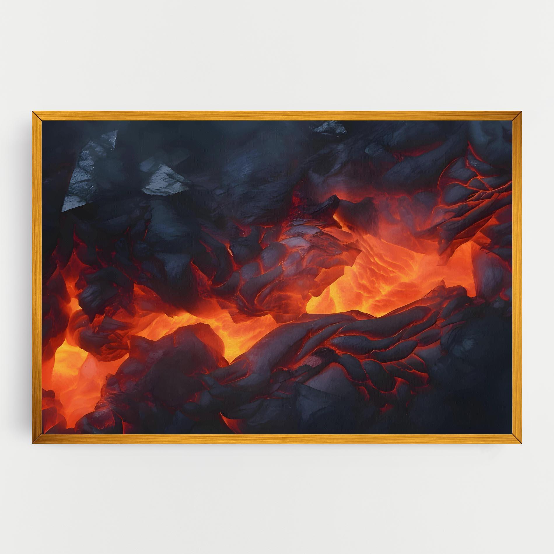 Leinwandbild Lava Art mockup 0