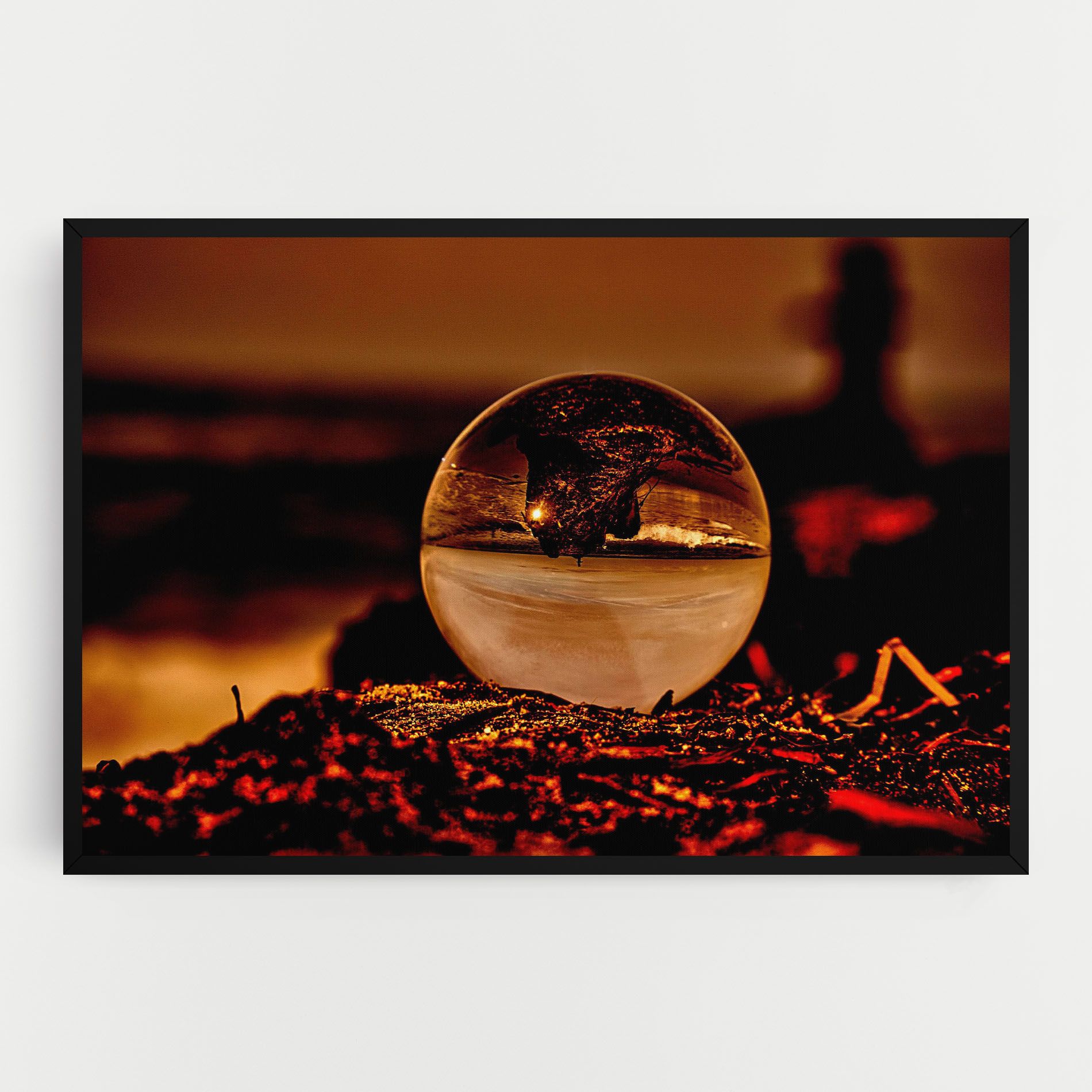 Fire Glass Ball mockup 0