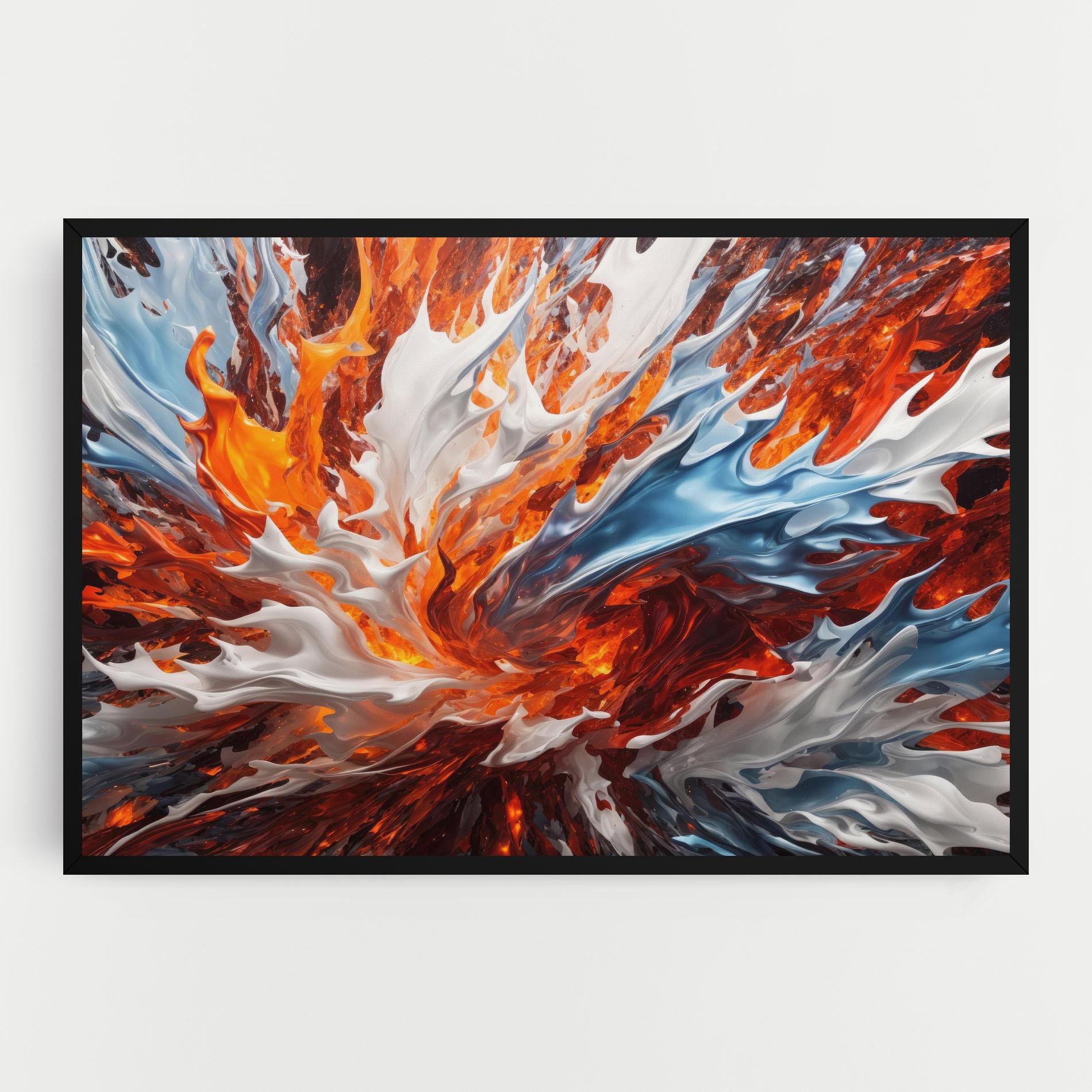 Leinwandbild Flame Rase mockup 0