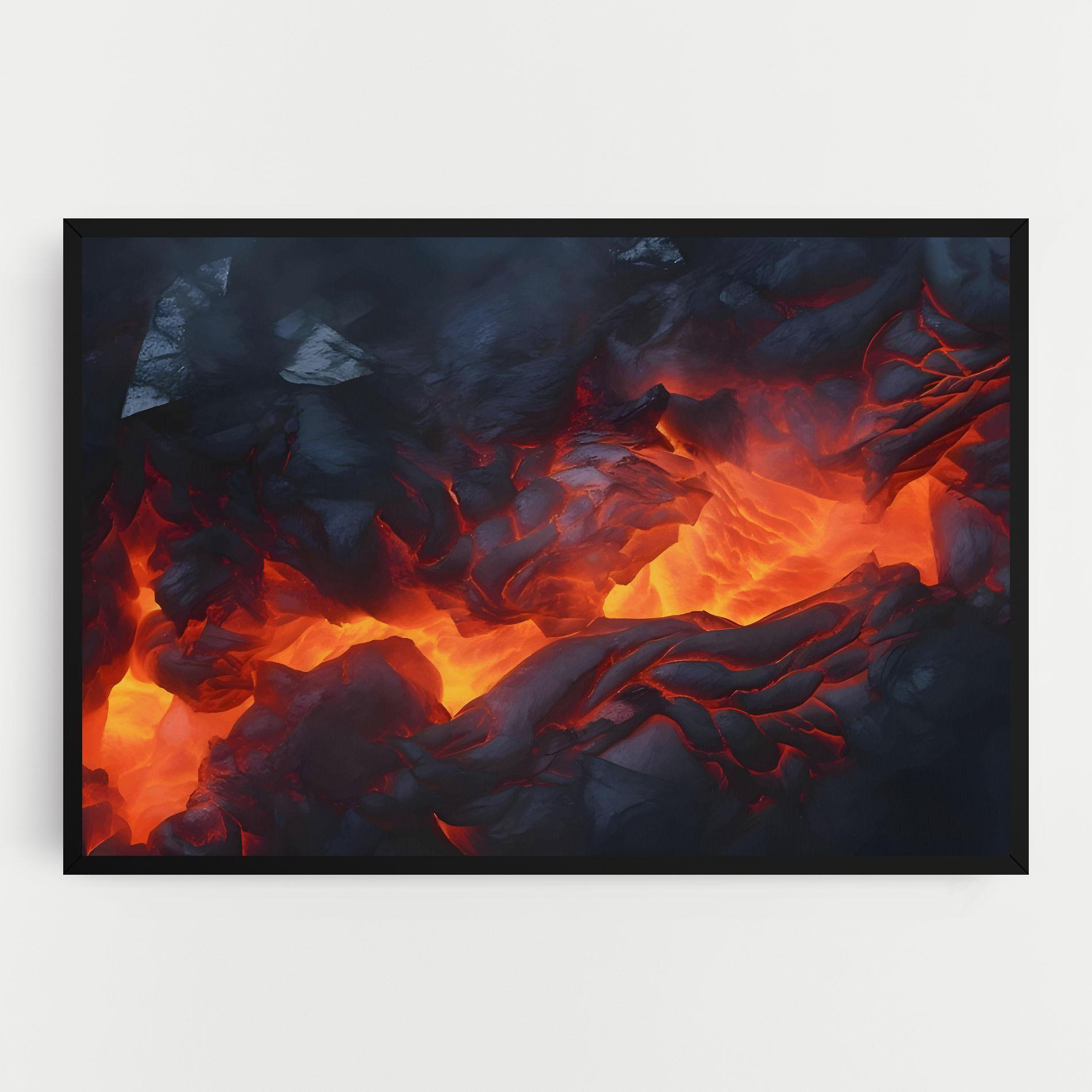 Leinwandbild Lava Art mockup 0