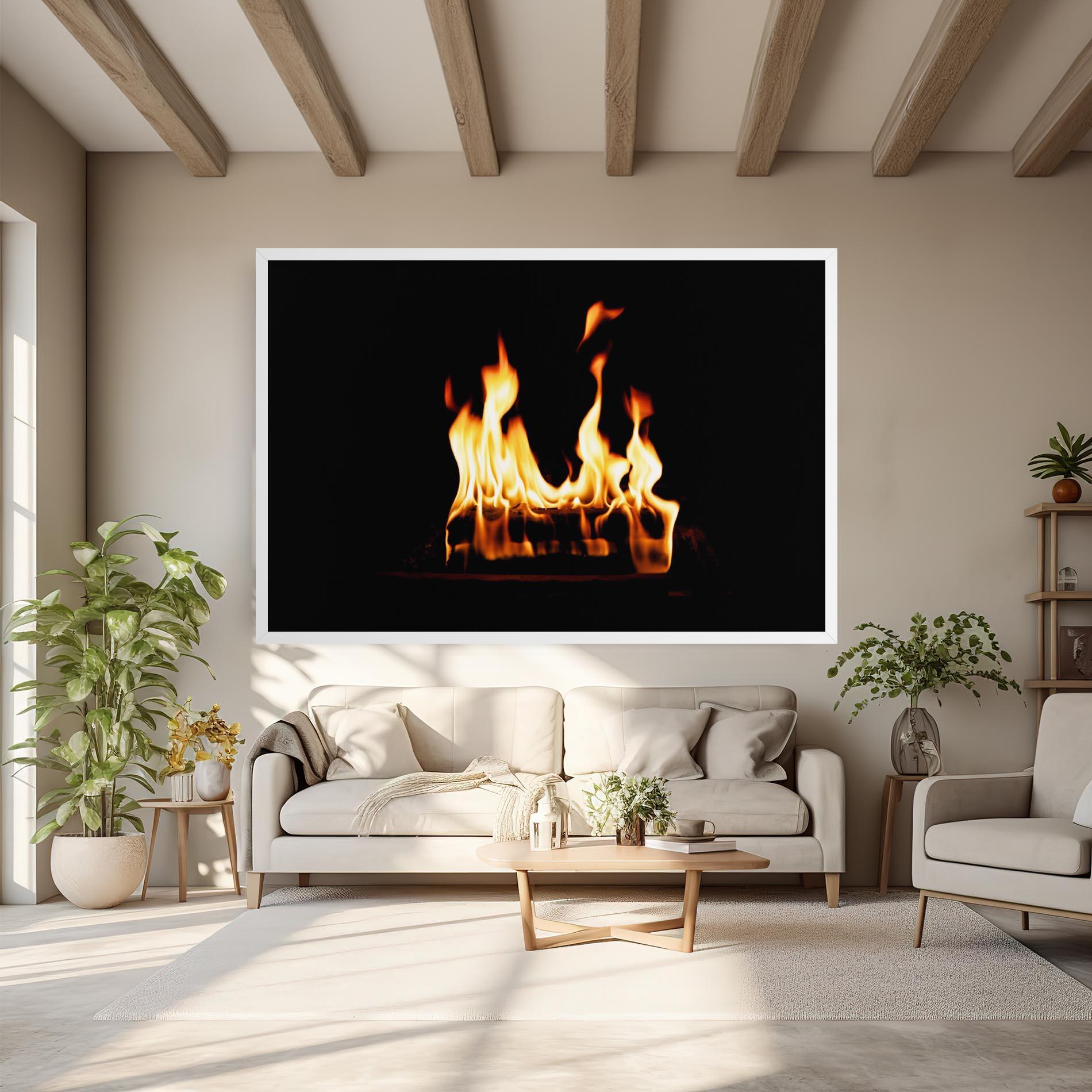 Leinwandbild Calm Fire mockup 6