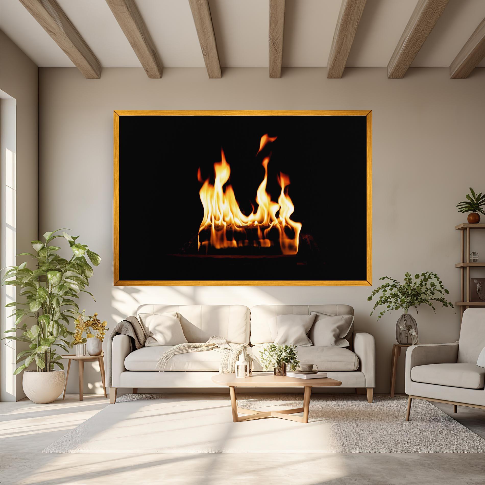 Leinwandbild Calm Fire mockup 6