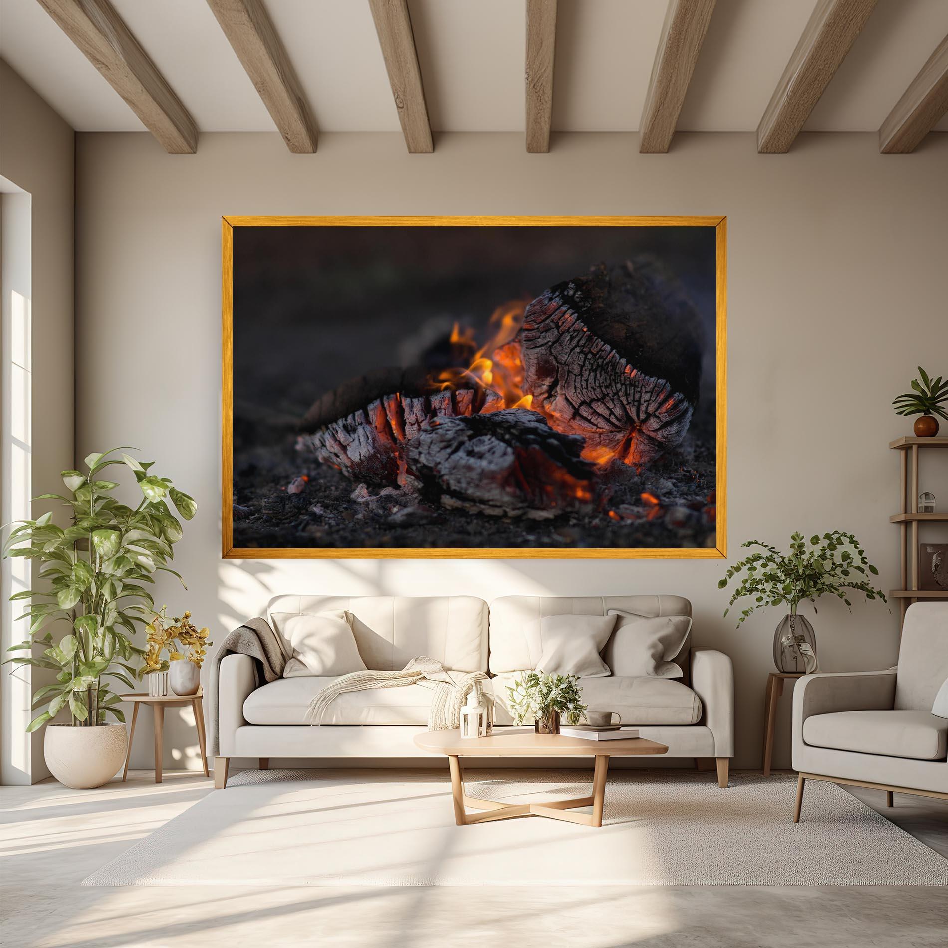 Leinwandbild Fire Start mockup 6