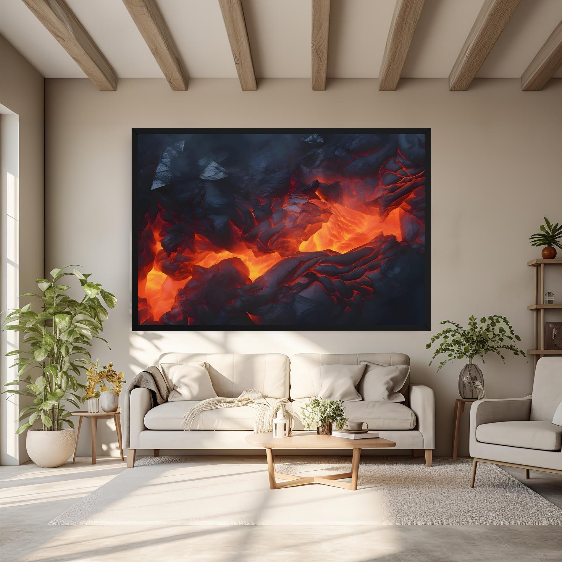 Leinwandbild Lava Art mockup 6